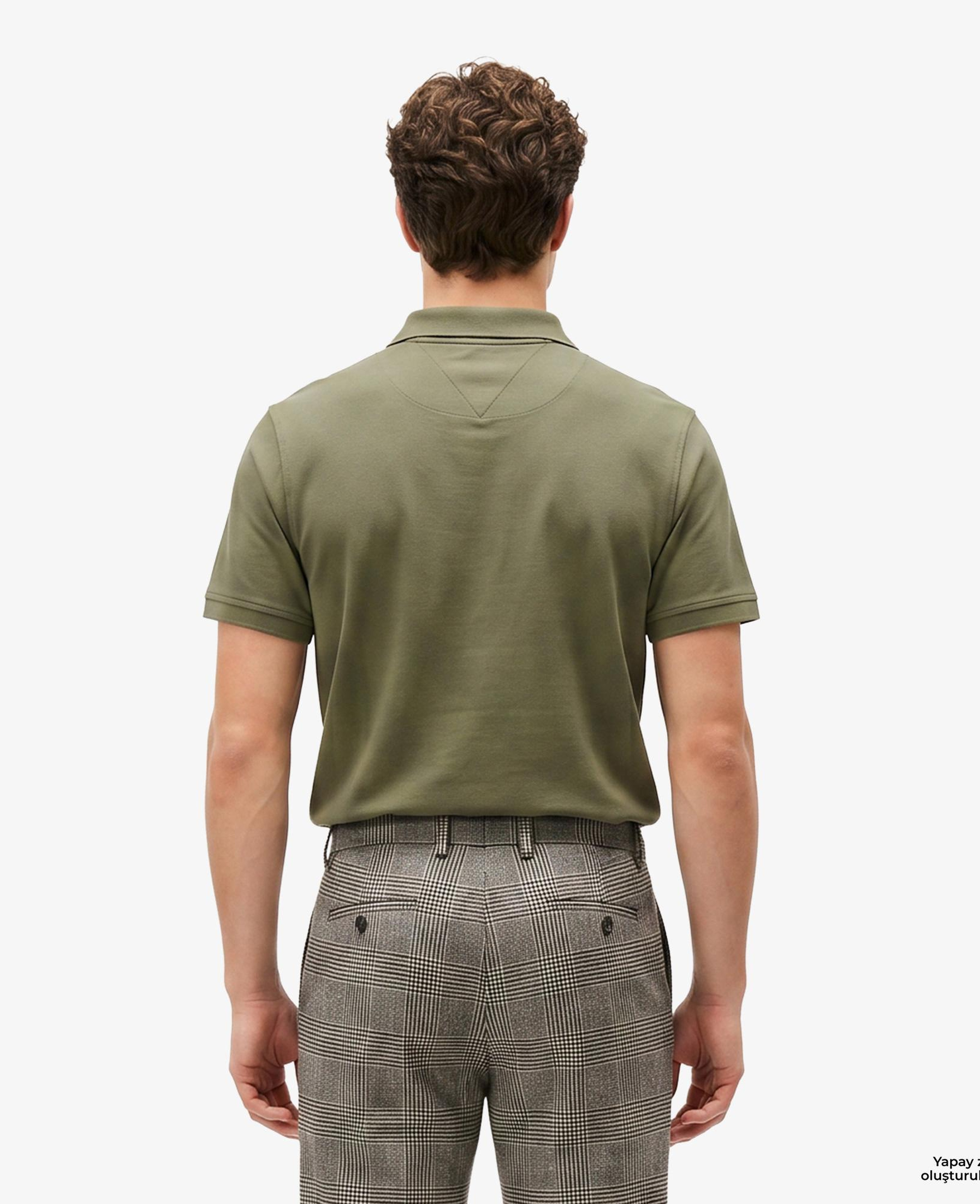 Tommy Hilfiger Elevated Essentials Erkek Yeşil Polo Yaka T-Shirt