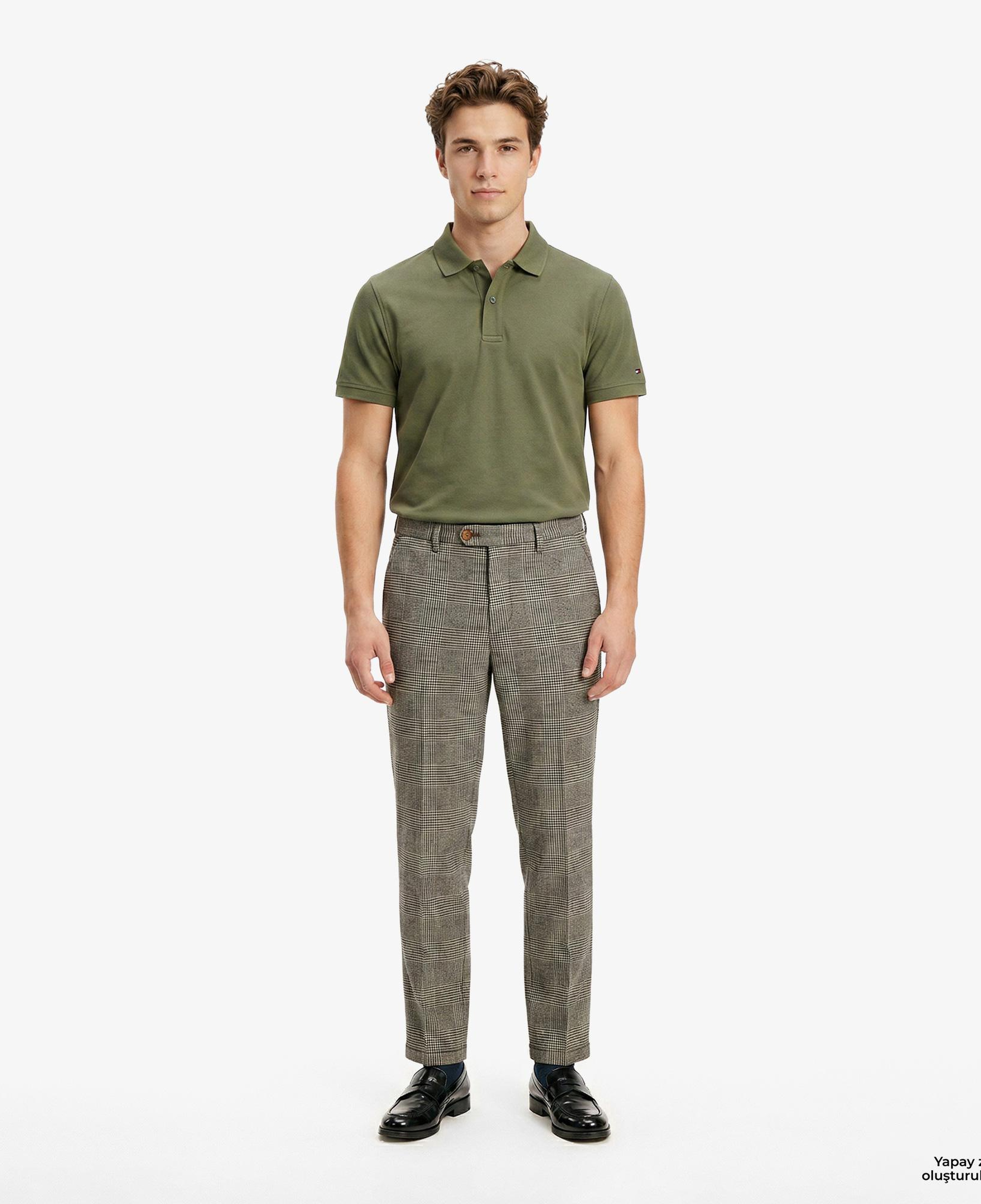 Tommy Hilfiger Elevated Essentials Erkek Yeşil Polo Yaka T-Shirt