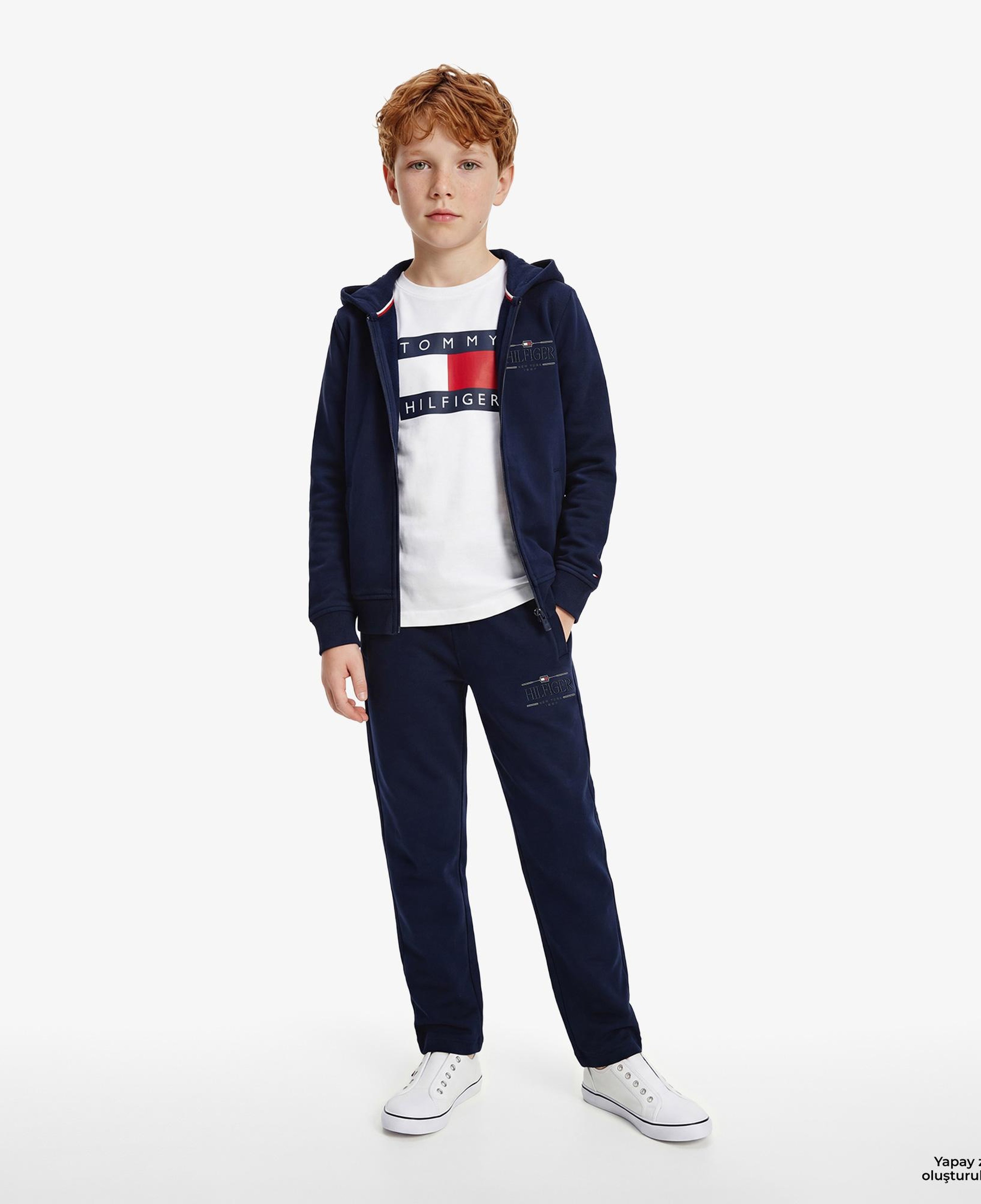 Tommy Hilfiger Icons Çocuk Lacivert Eşofman Üstü