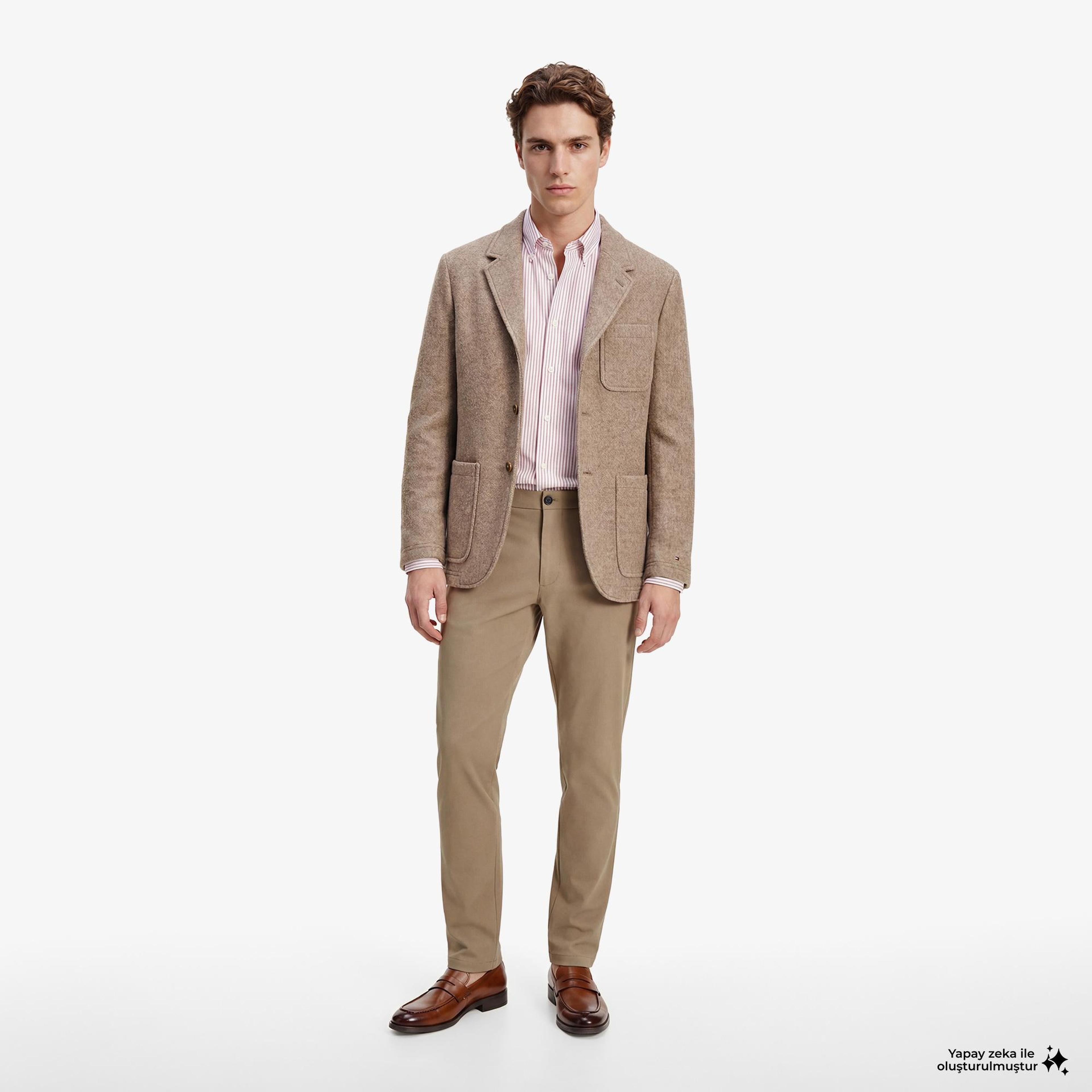 Tommy Hilfiger Core Essentials Erkek Kırmızı Gömlek