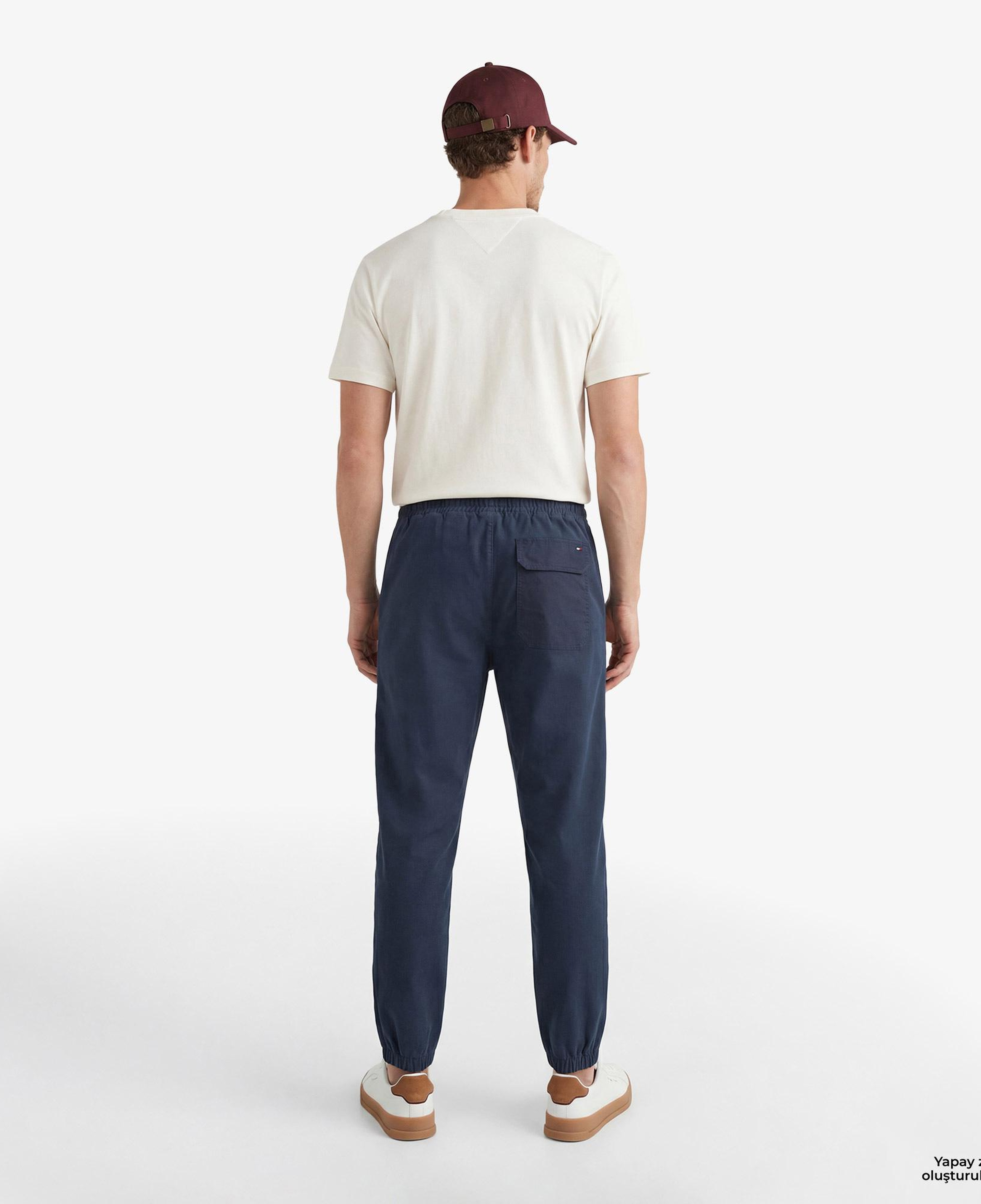Tommy Hilfiger Mixed Media Erkek Lacivert Eşofman Altı