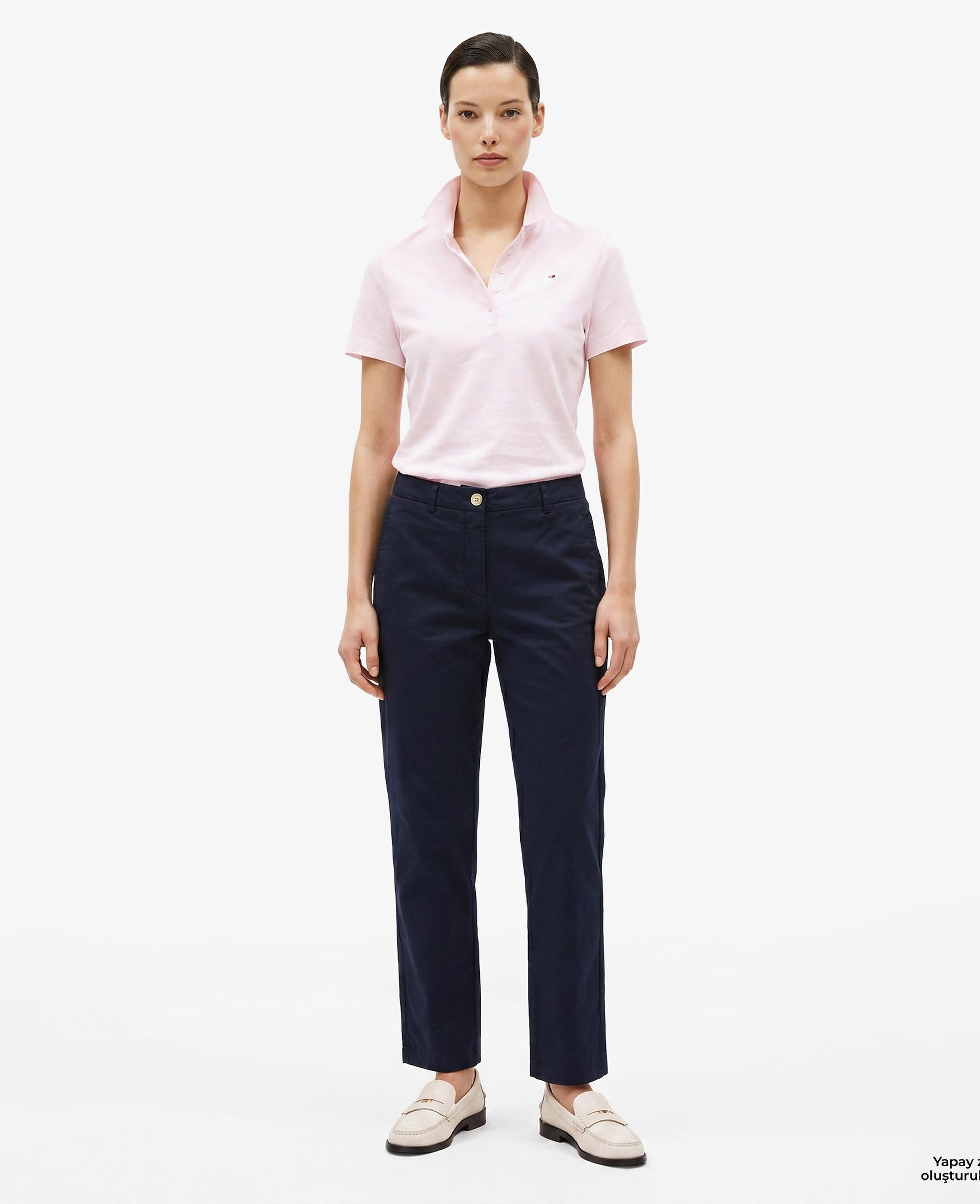 Tommy Hilfiger Cotton Gmd Kadın Lacivert Pantolon