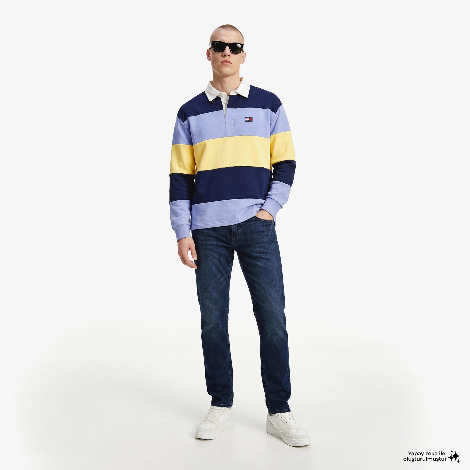 Tommy Hilfiger Badge Erkek Renkli Sweatshirt