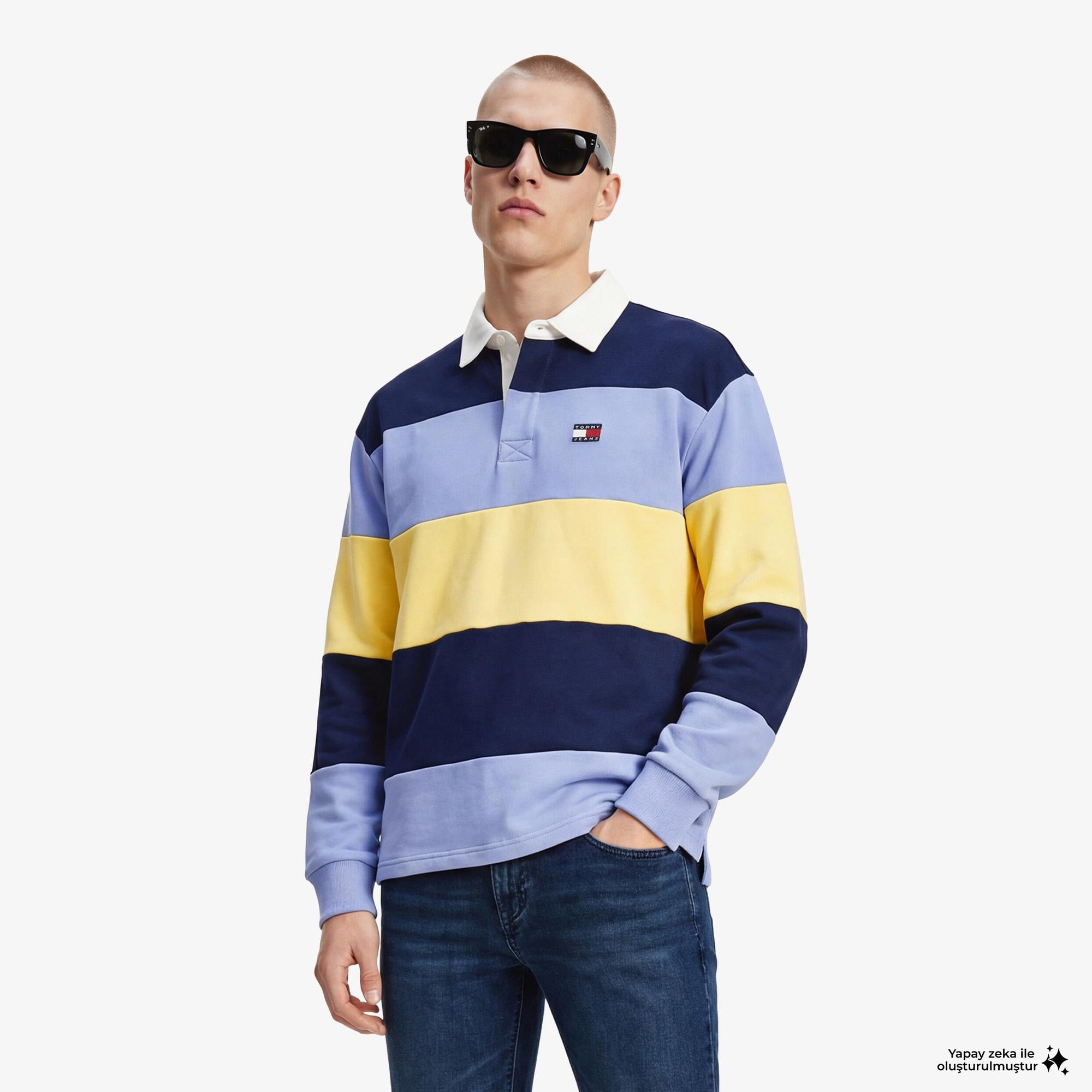 Tommy Hilfiger Badge Erkek Renkli Sweatshirt