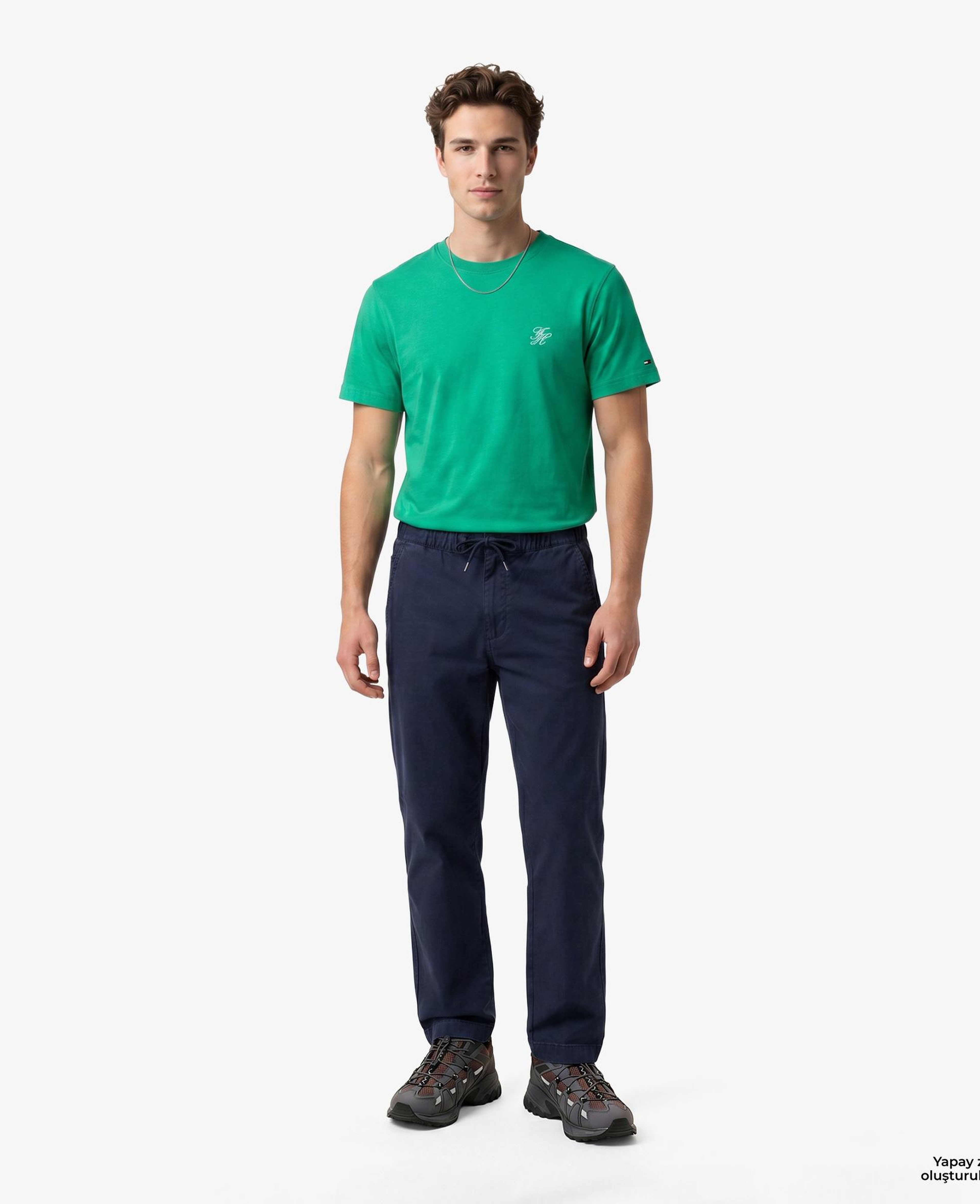 Tommy Hilfiger Swimshop Erkek Yeşil T-Shirt