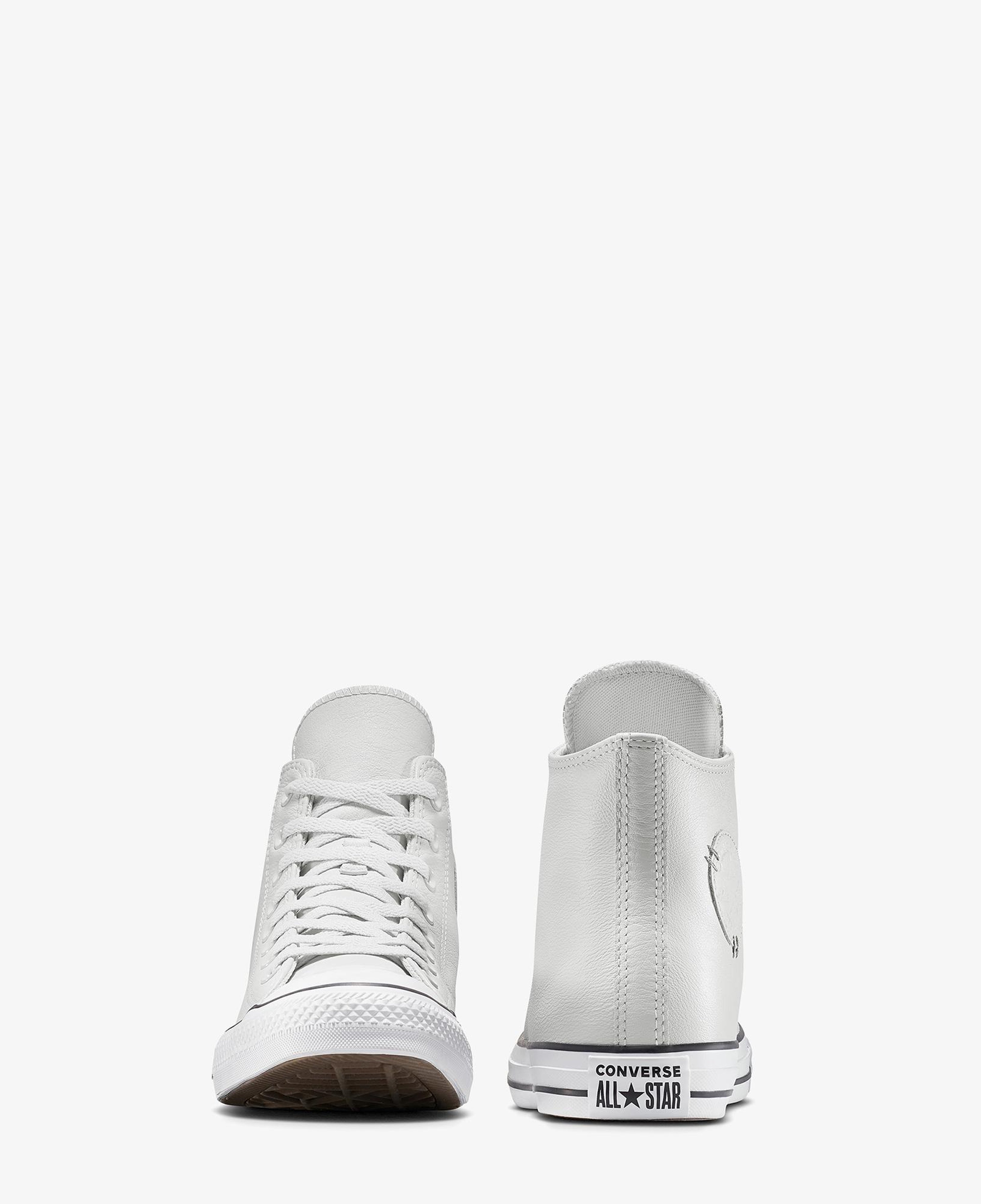Converse Chuck Taylor All Star Deri Unisex Gri Sneaker