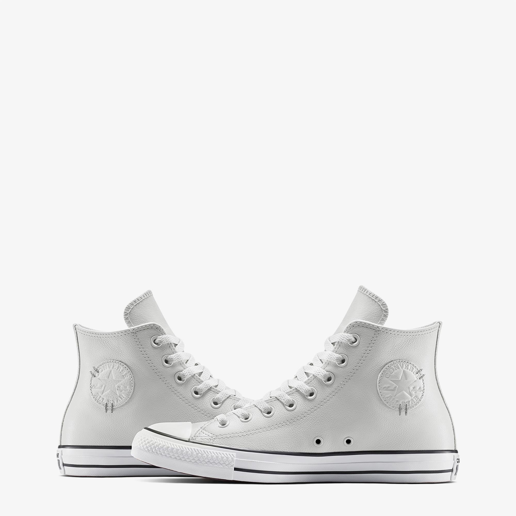 Converse Chuck Taylor All Star Deri Unisex Gri Sneaker