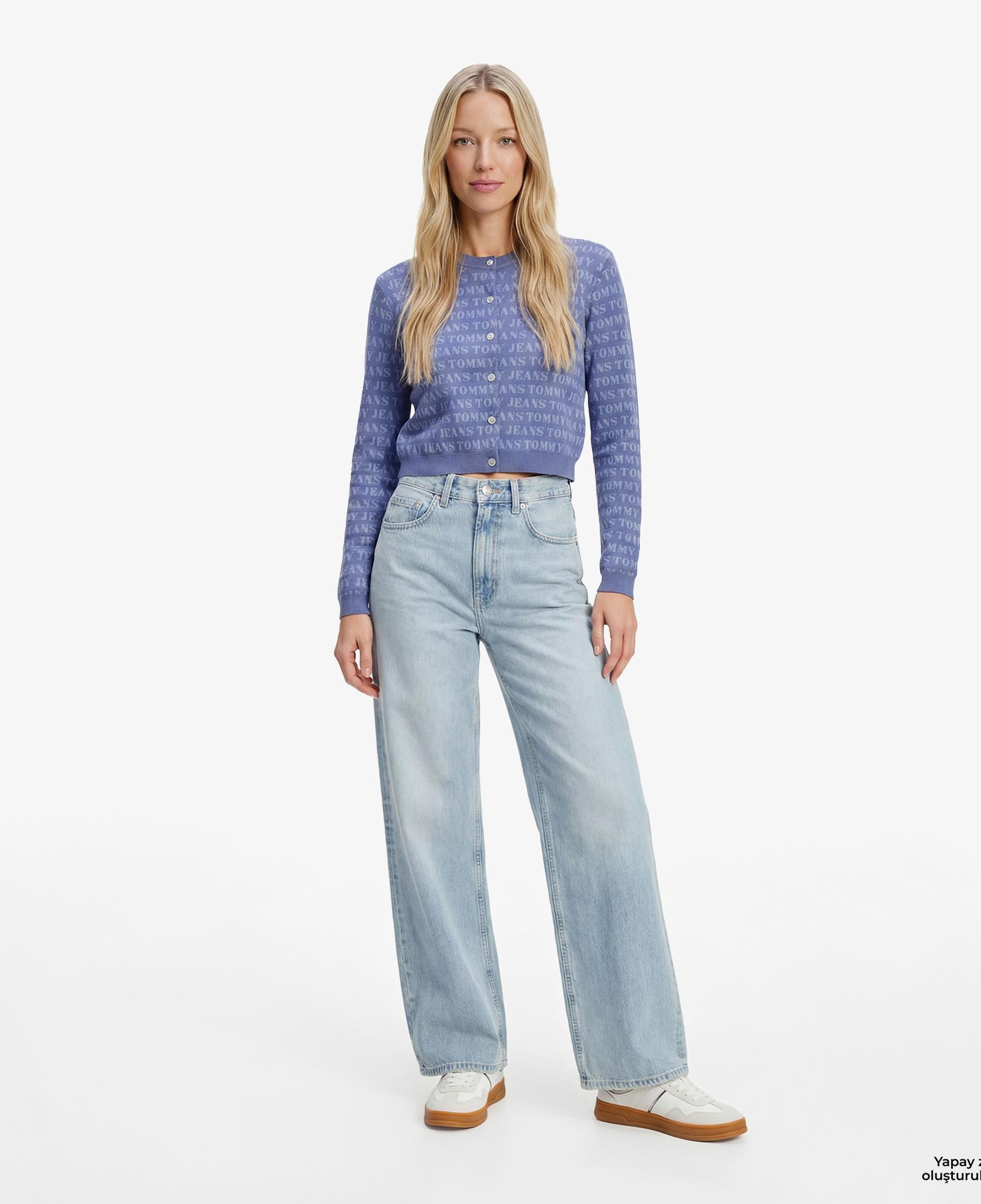 Tommy Hilfiger Dollar Kadın Mavi Triko