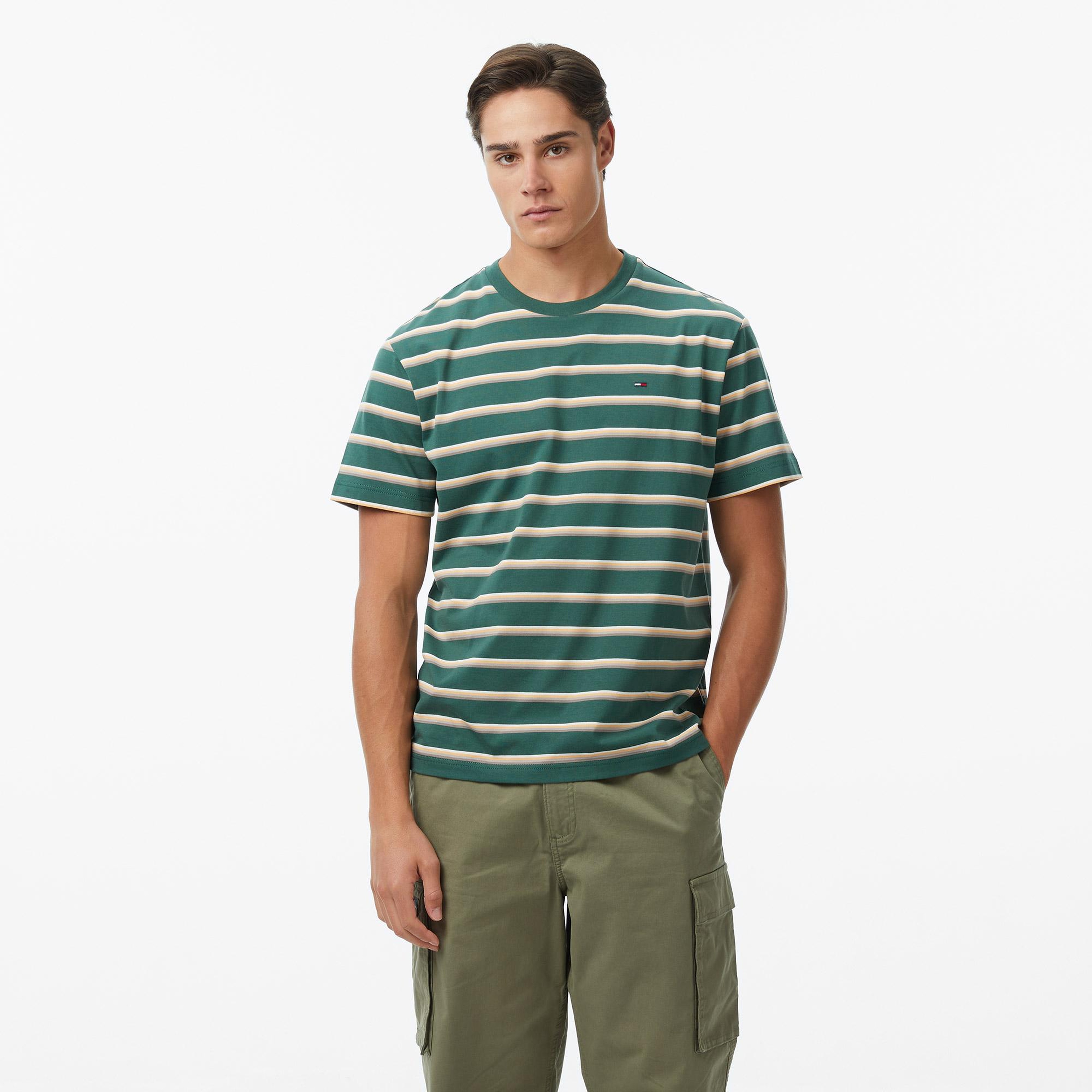 Tommy Hilfiger Classic Flag Erkek Yeşil T-Shirt