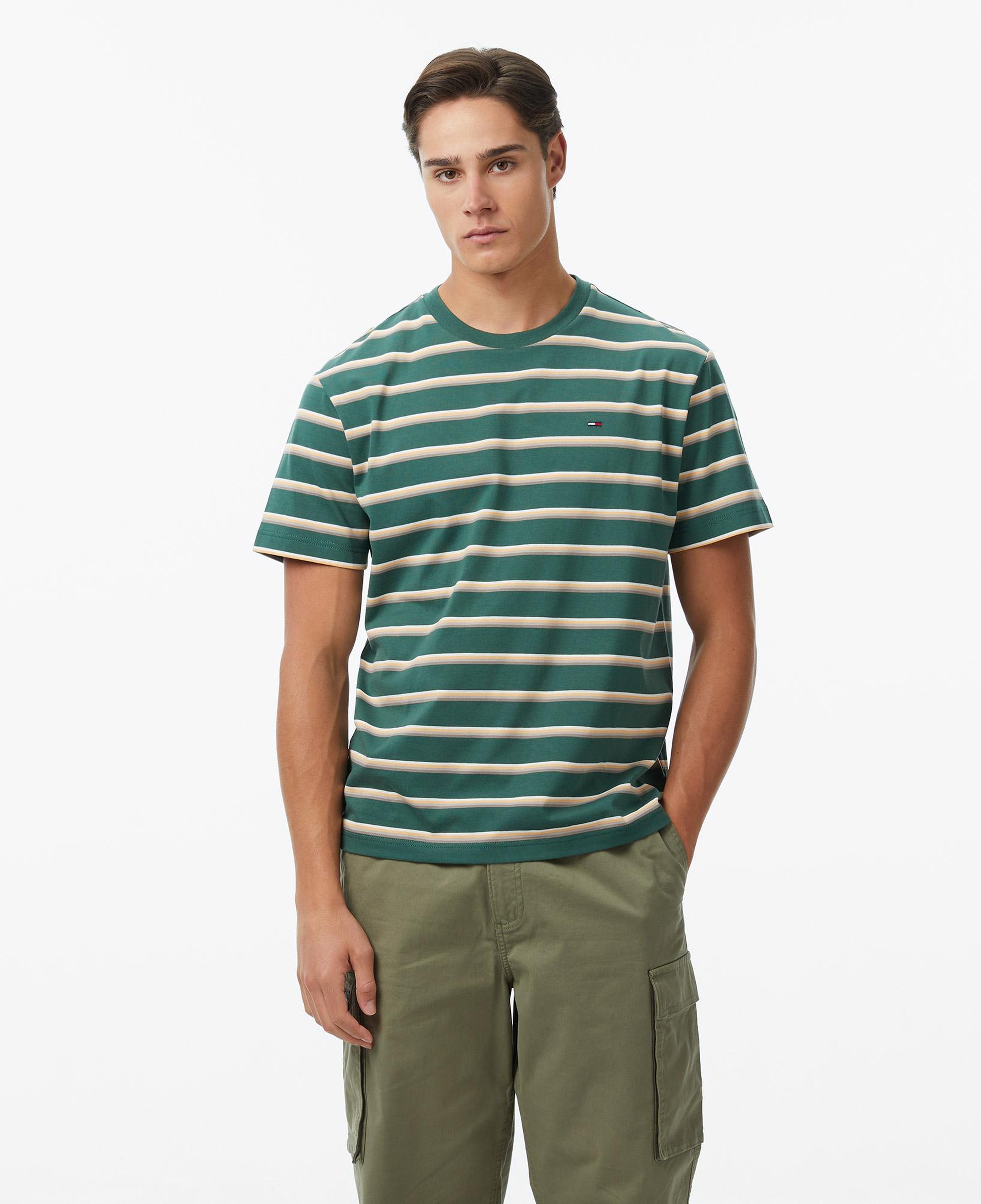 Tommy Hilfiger Classic Flag Erkek Yeşil T-Shirt