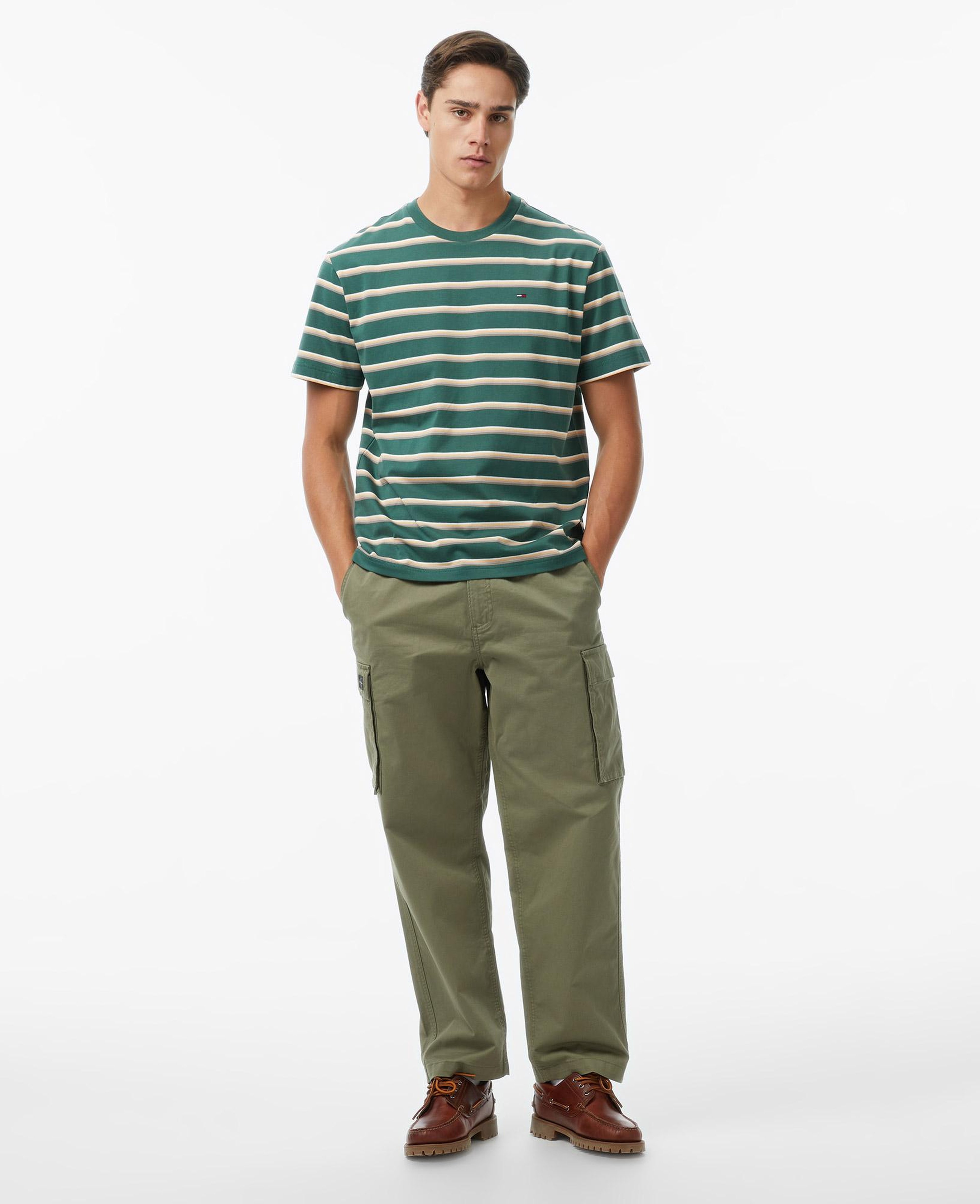 Tommy Hilfiger Classic Flag Erkek Yeşil T-Shirt