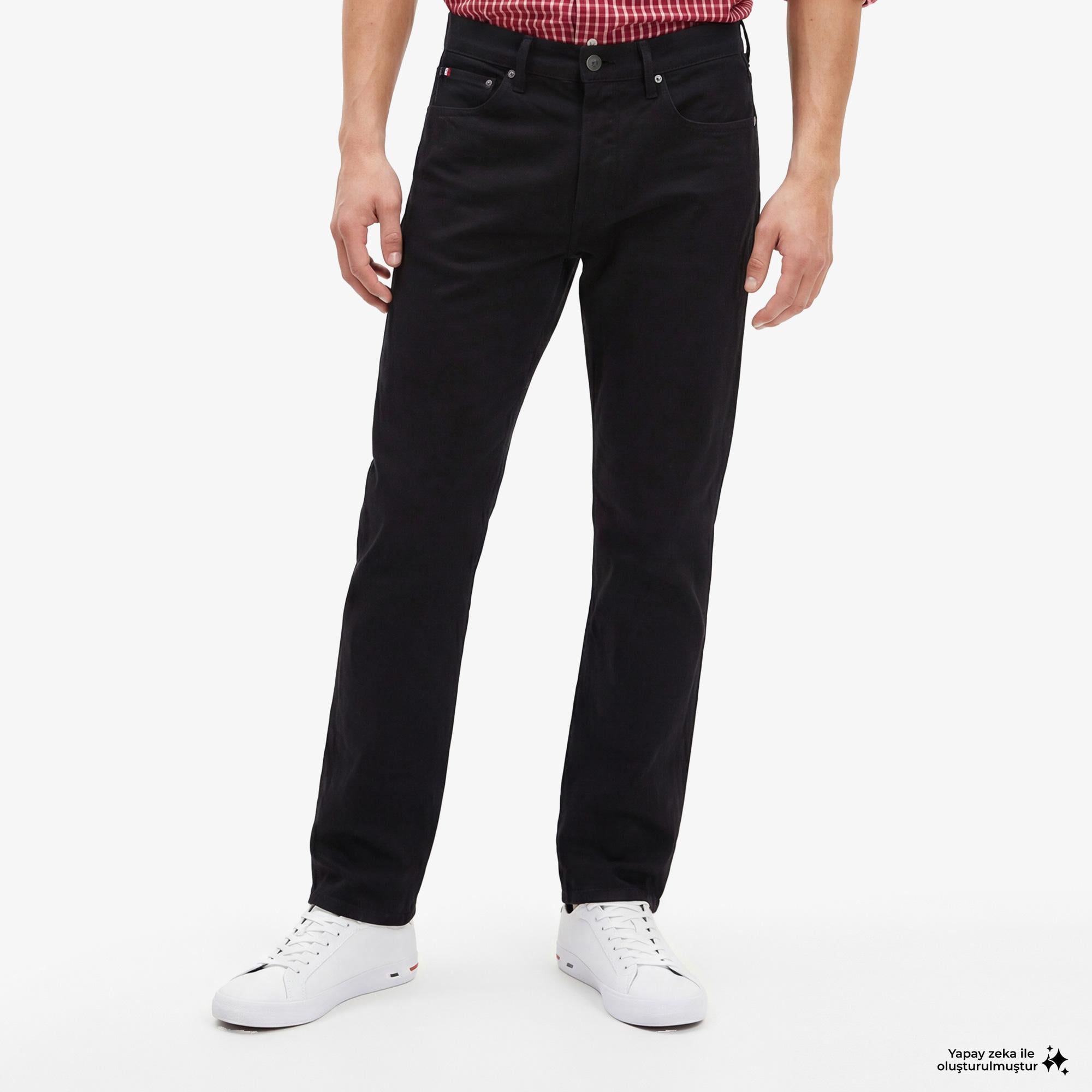 Tommy Hilfiger Denim Mainline Erkek Siyah Jean
