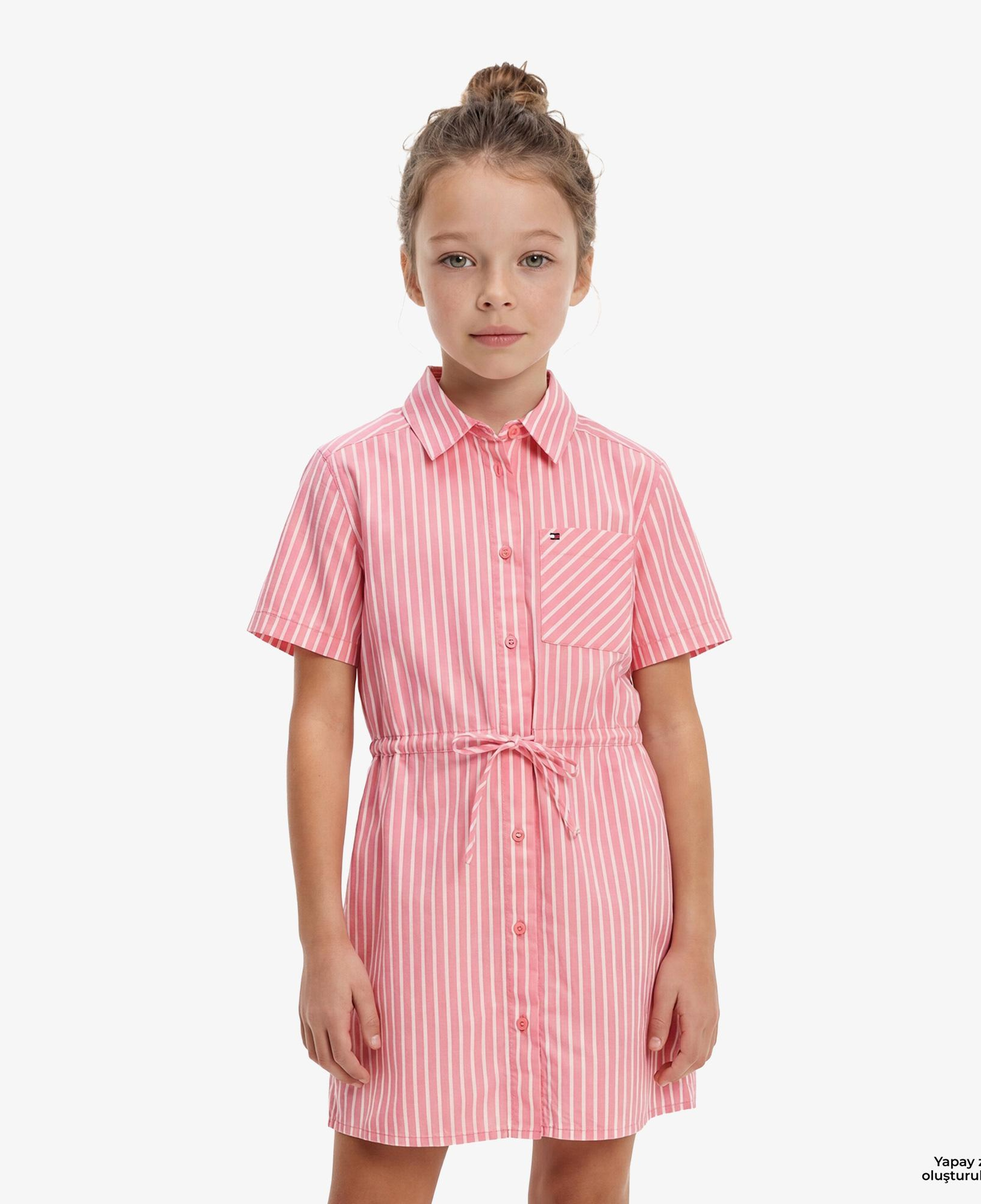 Tommy Hilfiger Essentials Çocuk Pembe Elbise