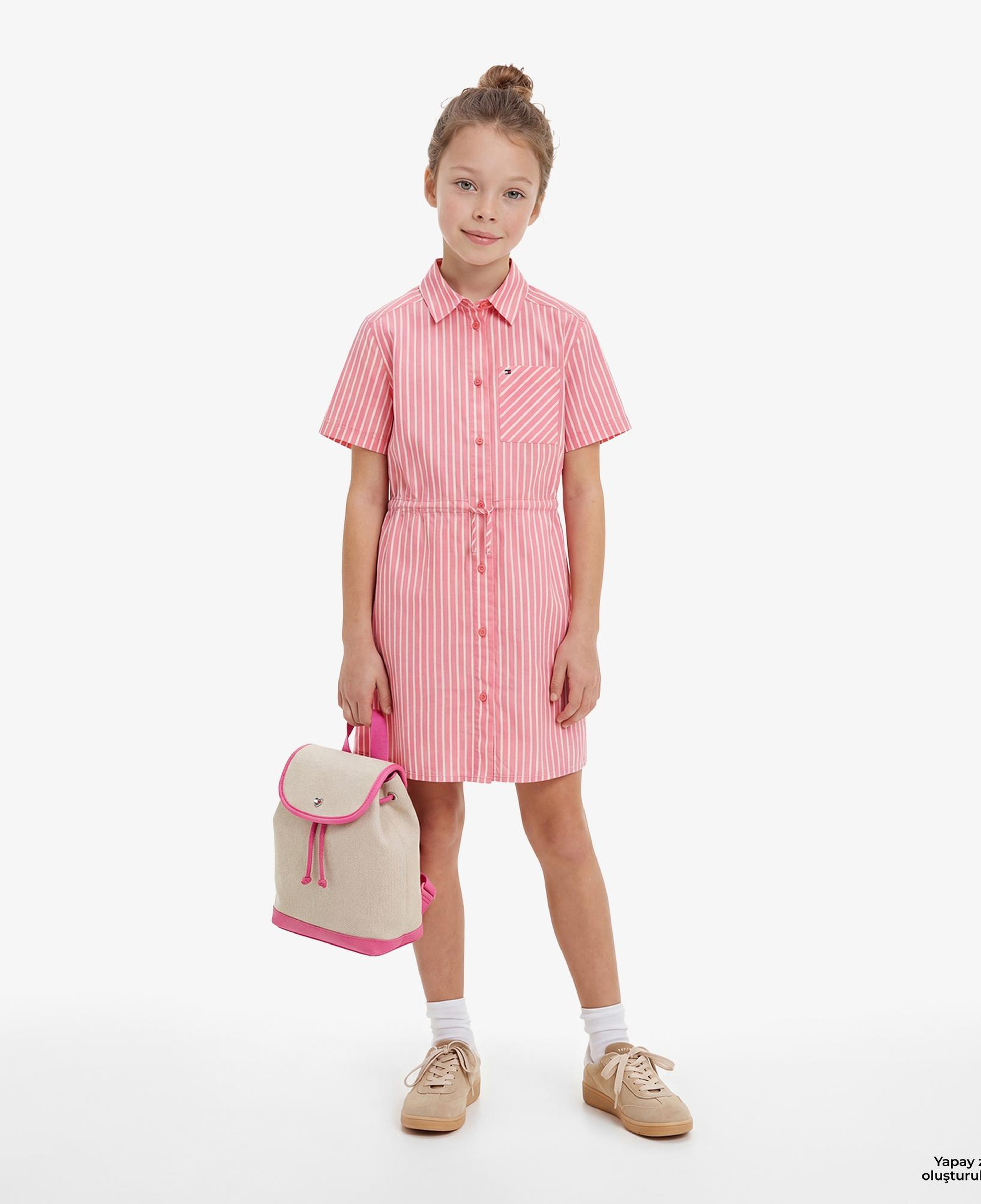 Tommy Hilfiger Essentials Çocuk Pembe Elbise