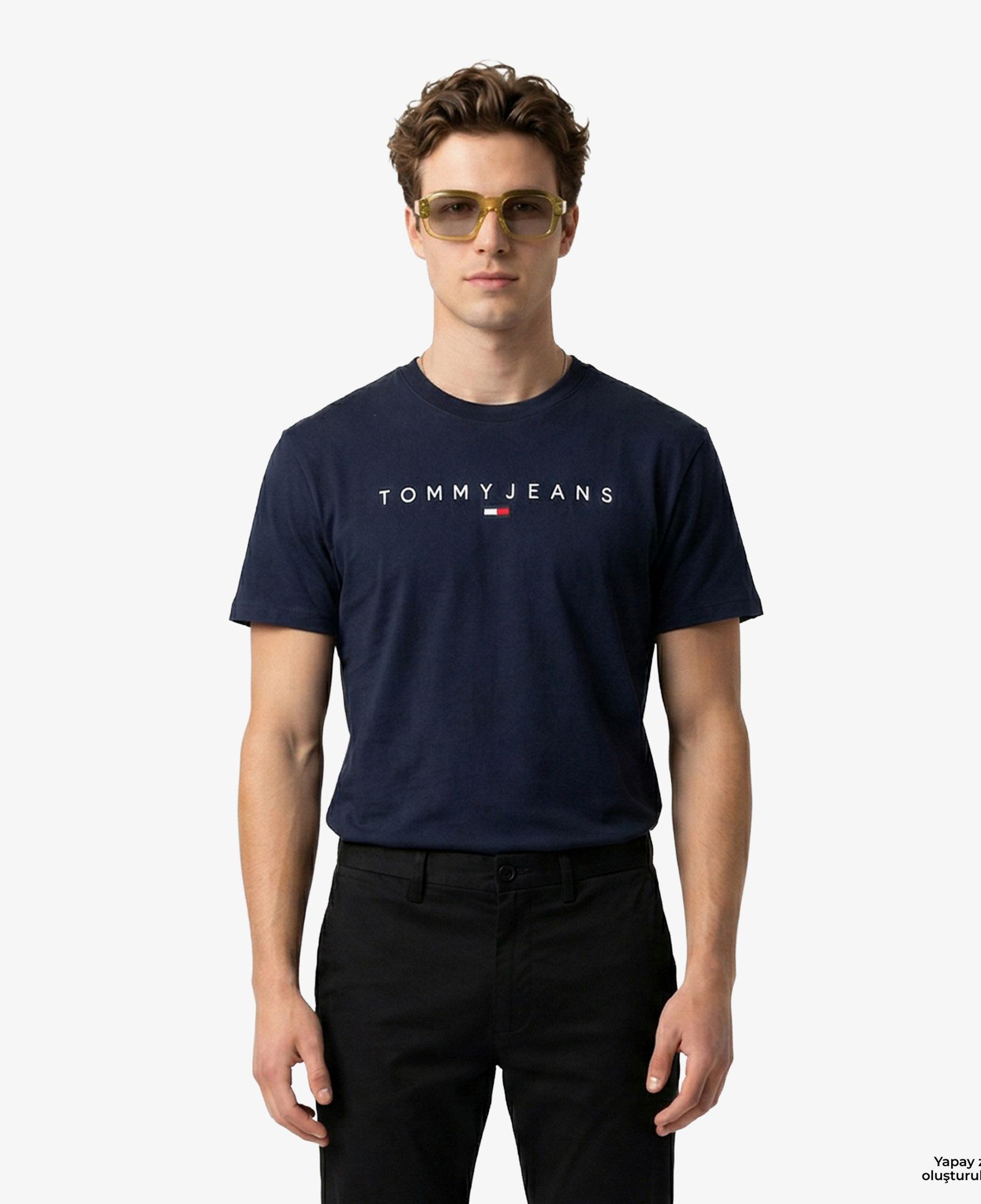 Tommy Hilfiger New Launch Erkek Lacivert T-Shirt