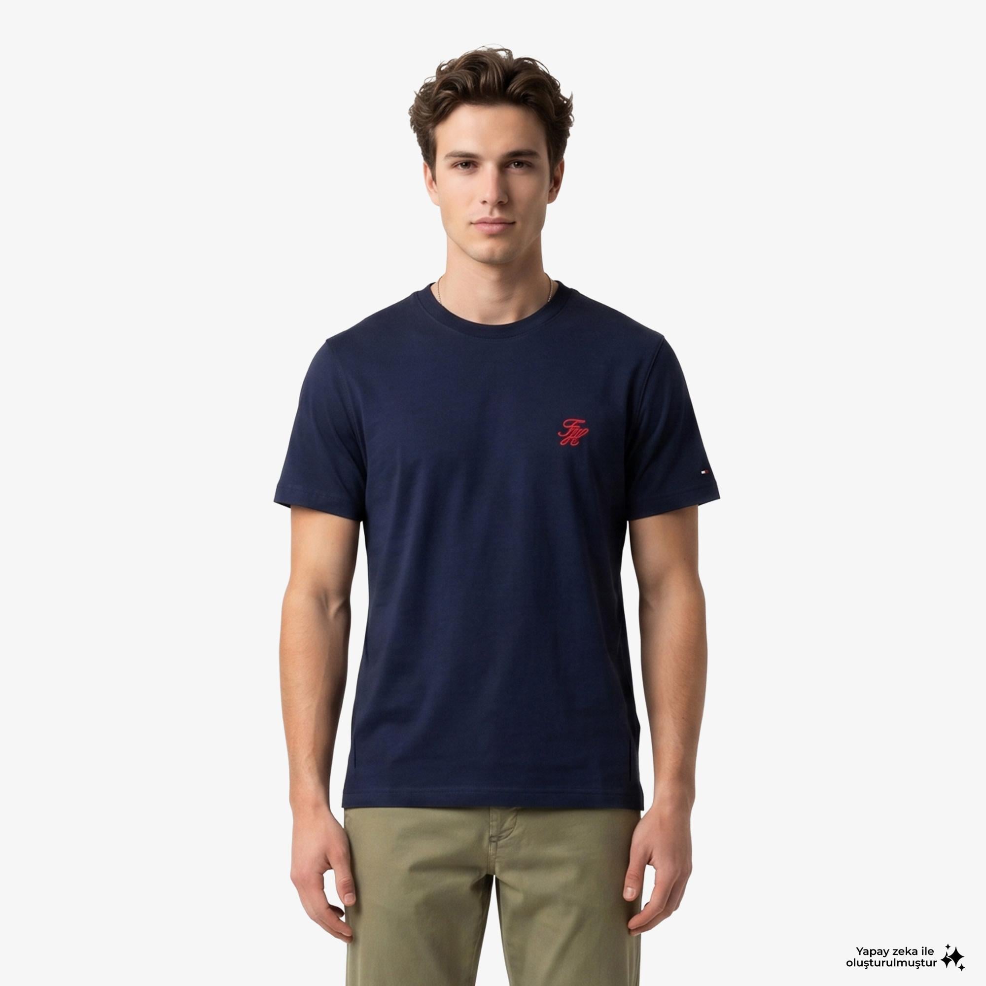 Tommy Hilfiger Swimshop Erkek Lacivert T-Shirt