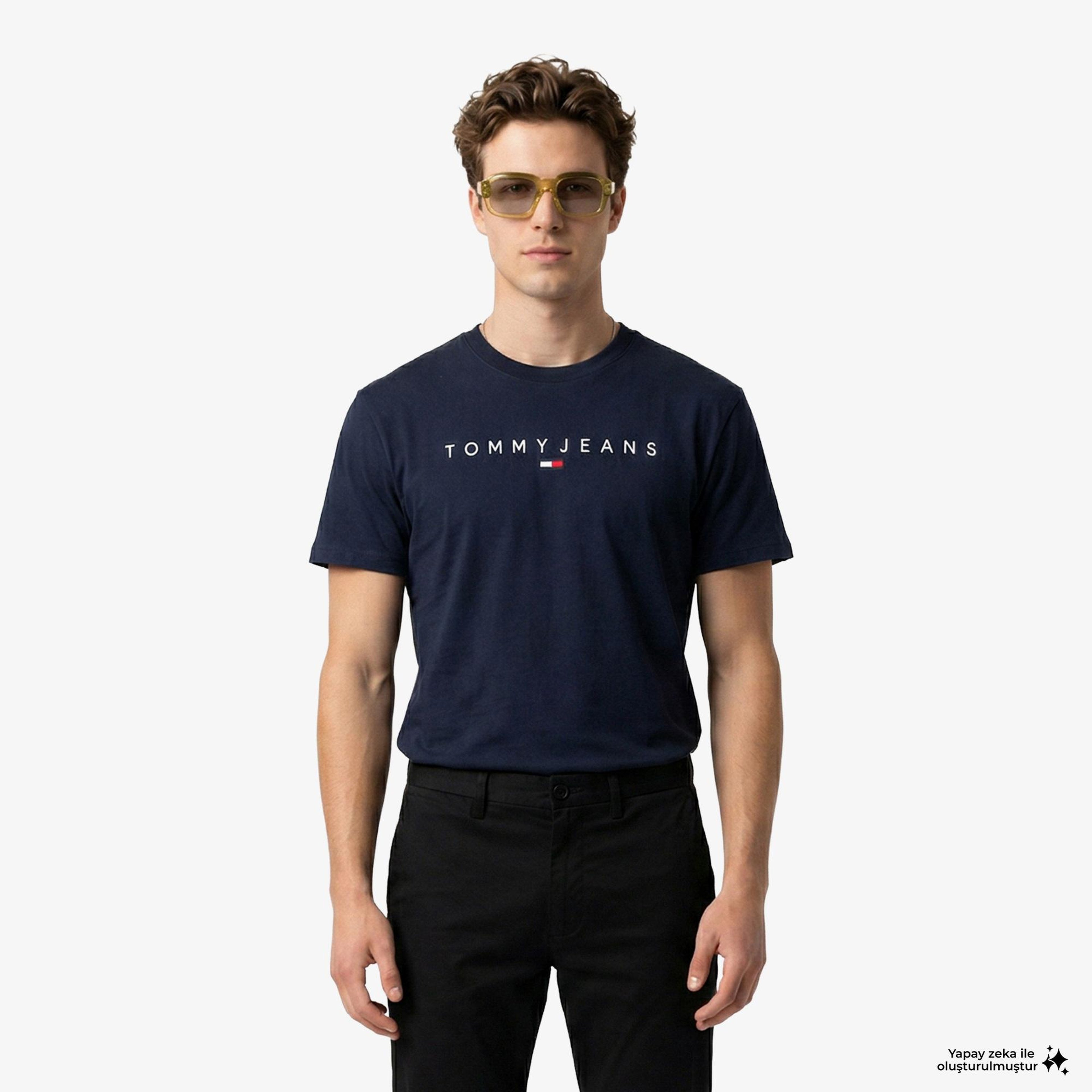 Tommy Hilfiger New Launch Erkek Lacivert T-Shirt