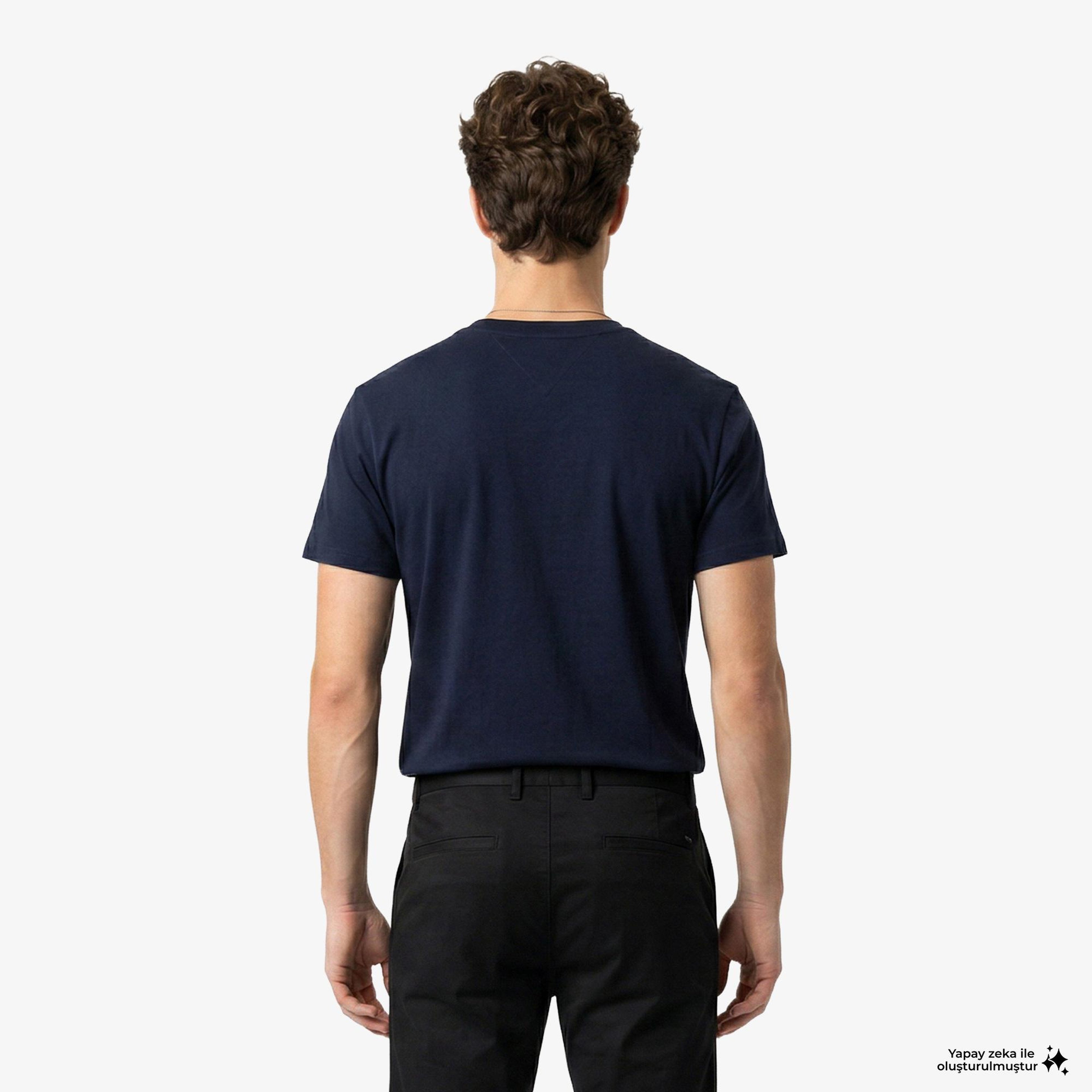 Tommy Hilfiger New Launch Erkek Lacivert T-Shirt