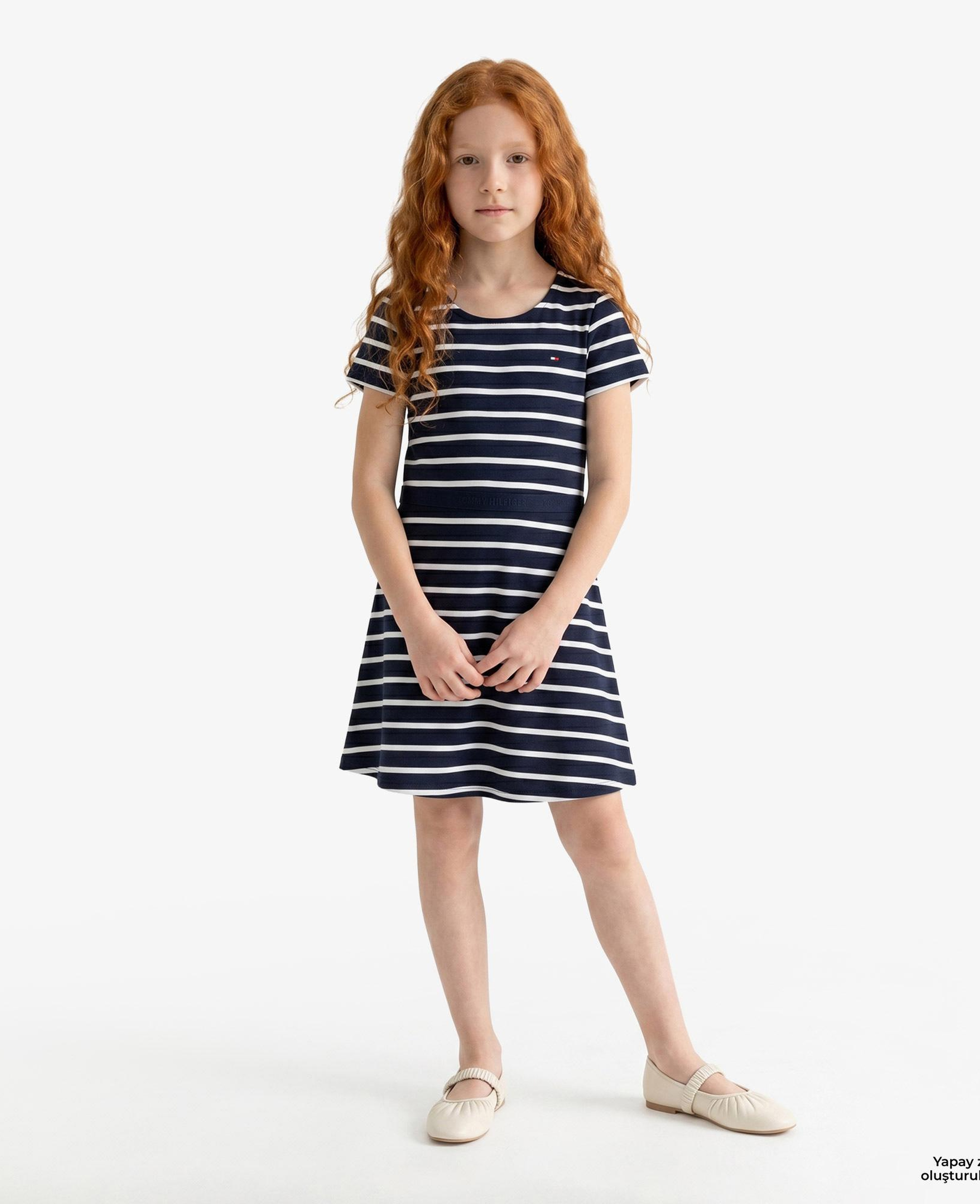 Tommy Hilfiger Essentials Modal Çocuk Lacivert Elbise