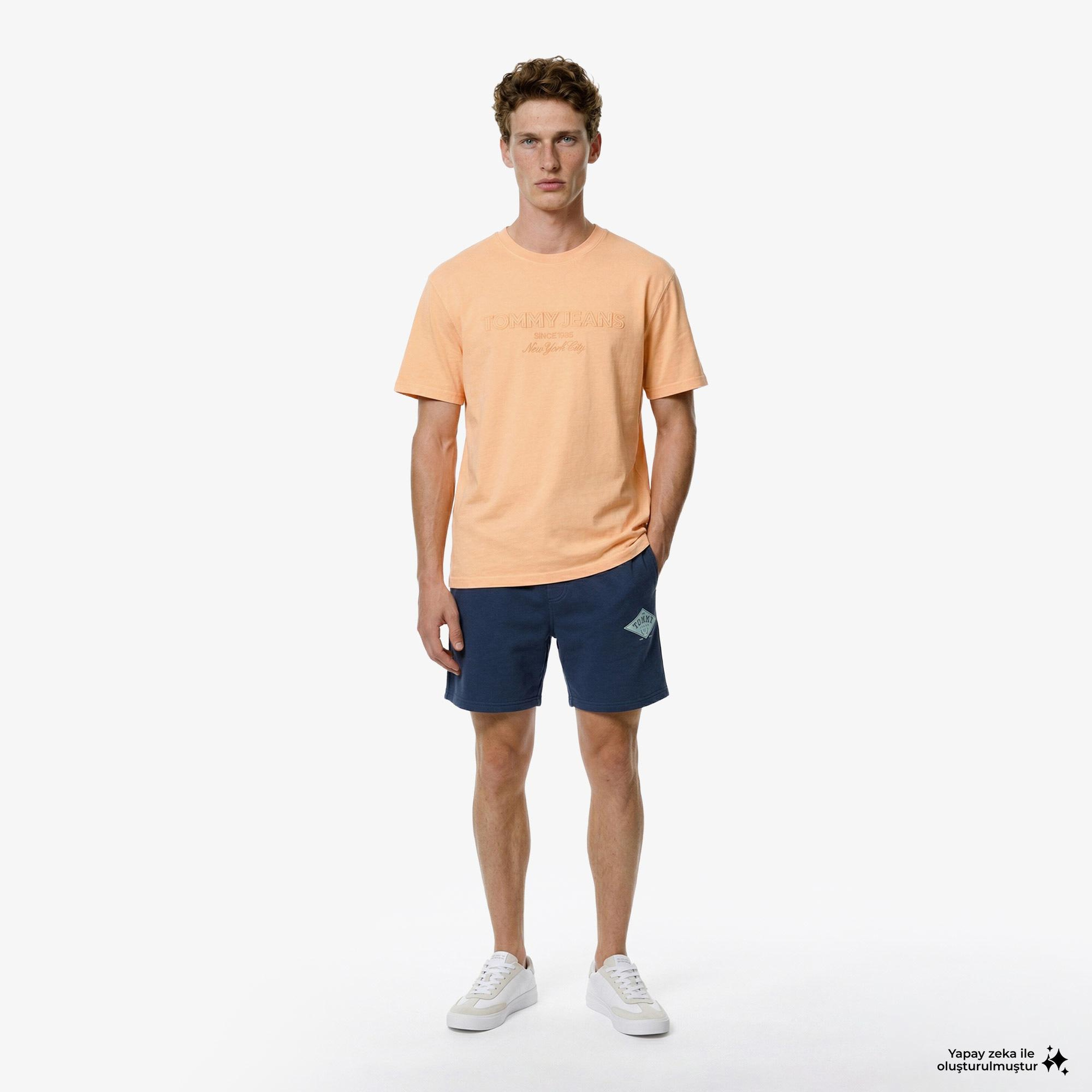 Tommy Hilfiger New Classics Erkek Turuncu T-Shirt