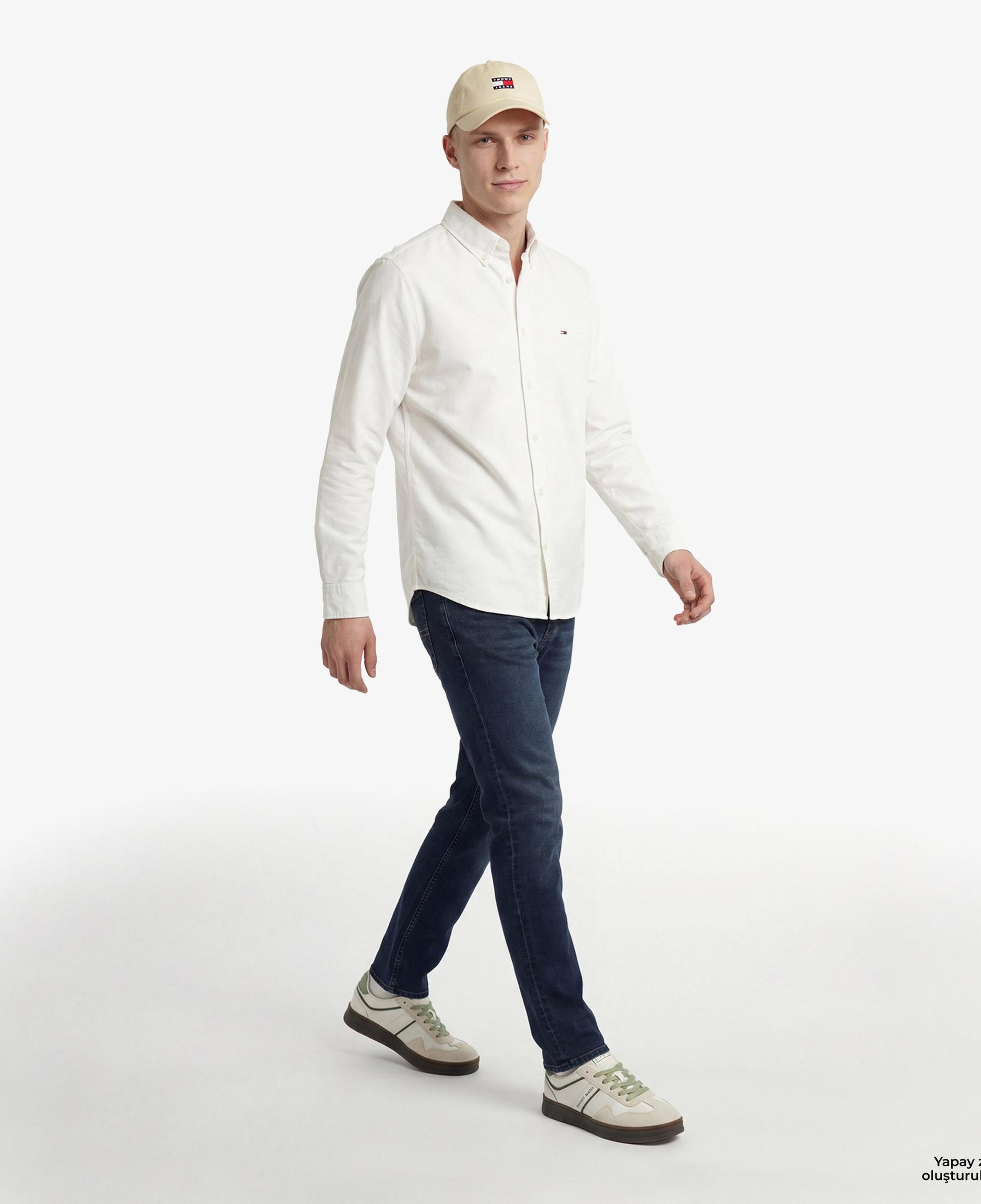 Tommy Hilfiger Visual Wash Erkek Lacivert Jean