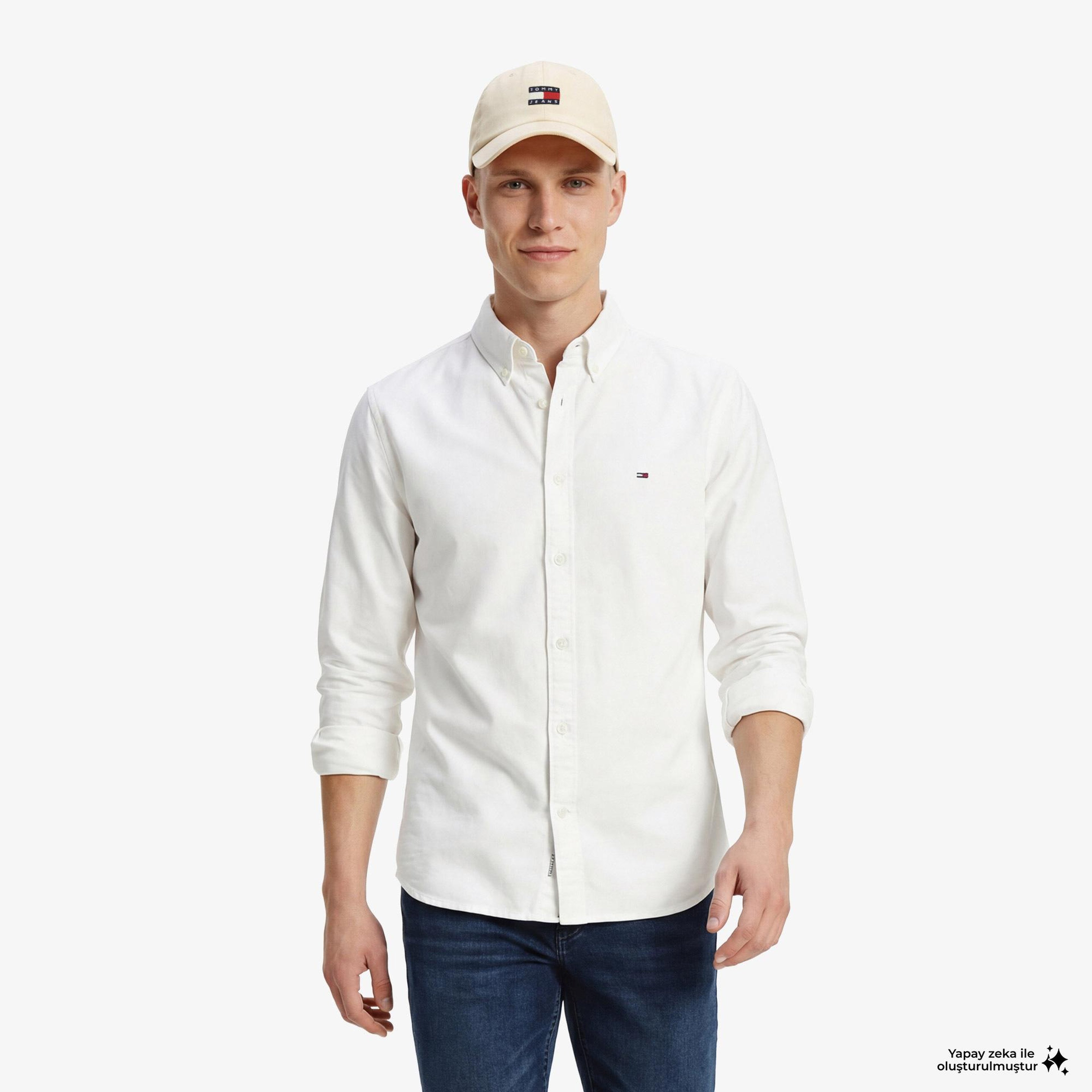 Tommy Hilfiger Visual Wash Erkek Lacivert Jean