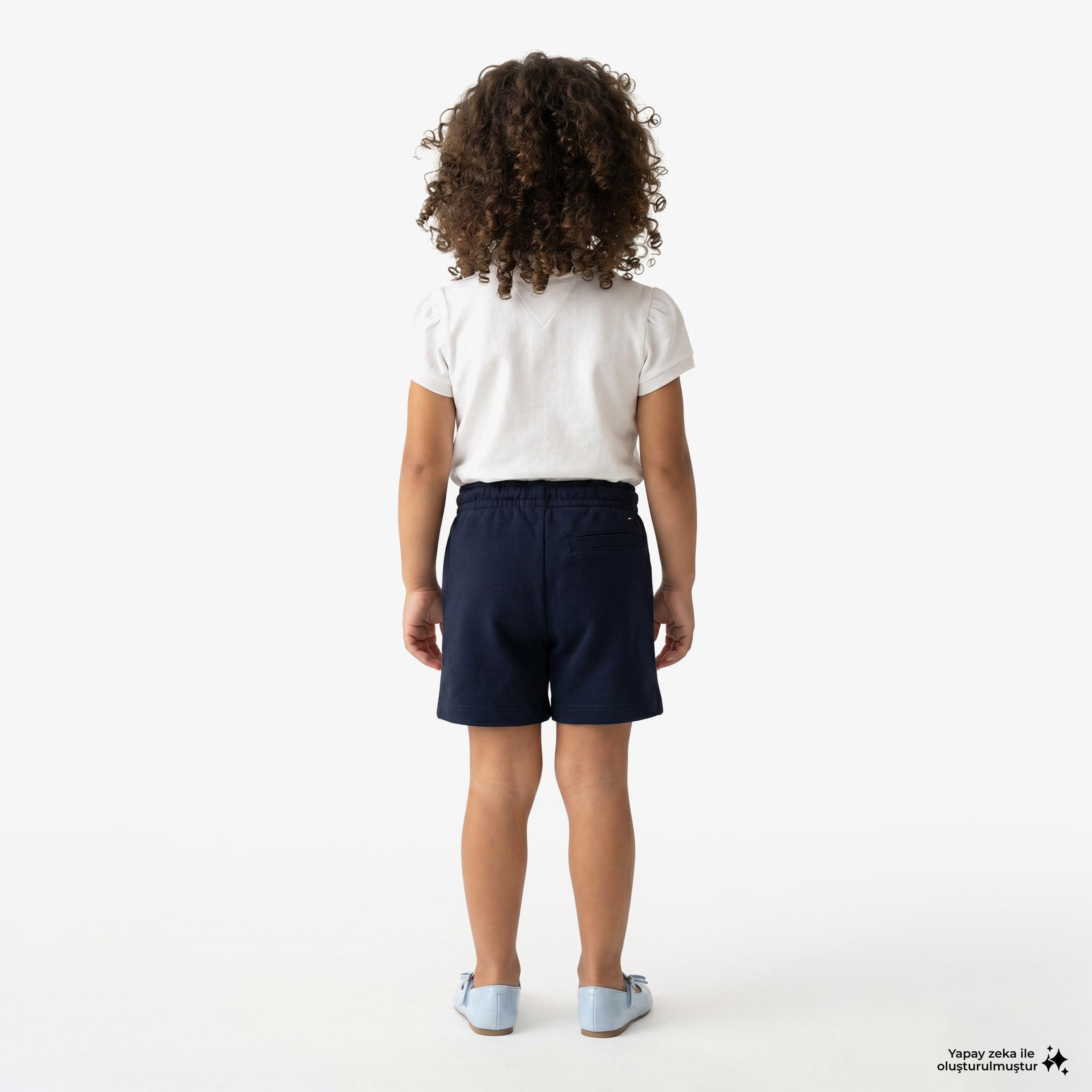 Tommy Hilfiger Little Çocuk Beyaz Polo Yaka T-Shirt