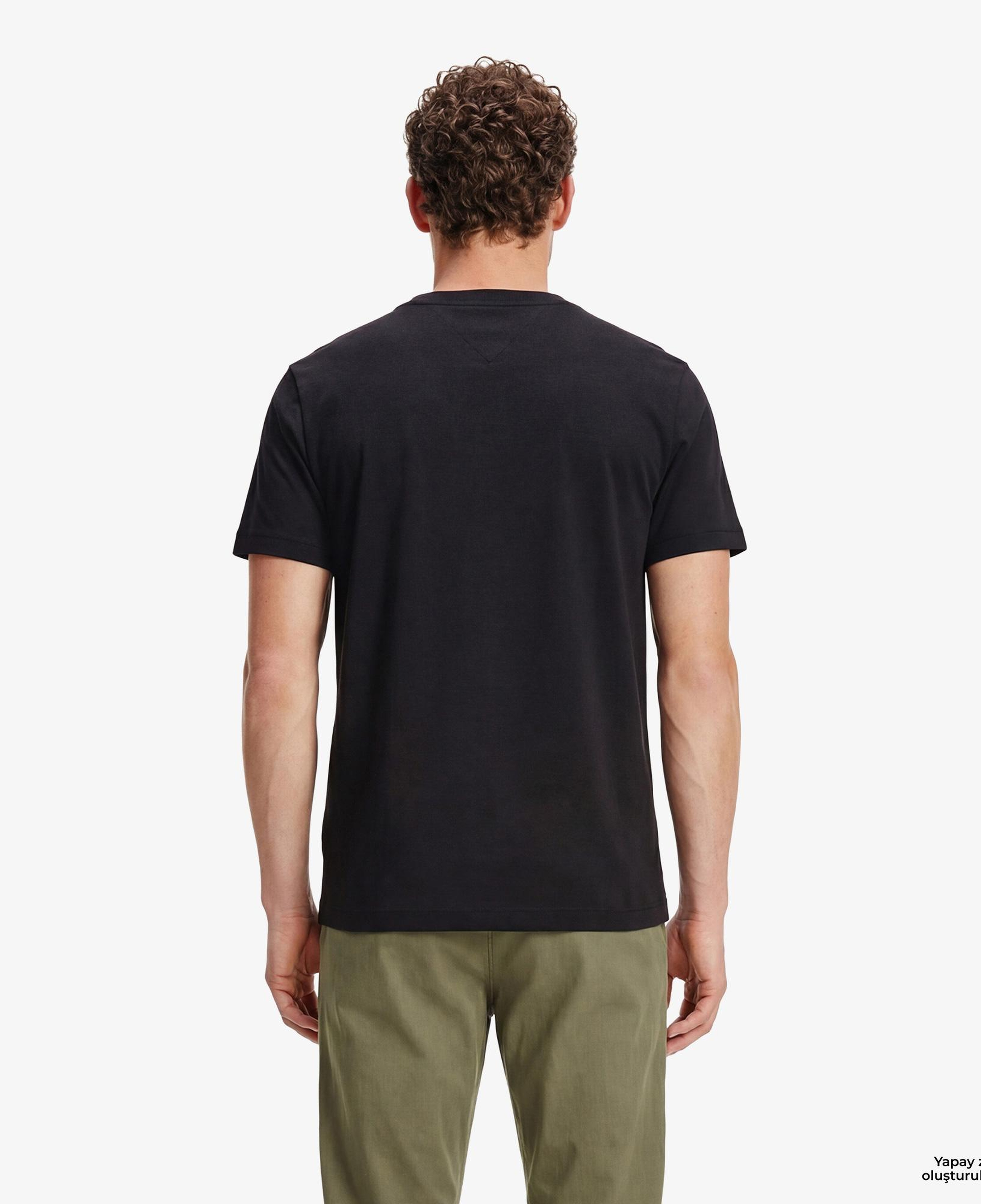Tommy Hilfiger Elevated Essentials Erkek Siyah T-Shirt