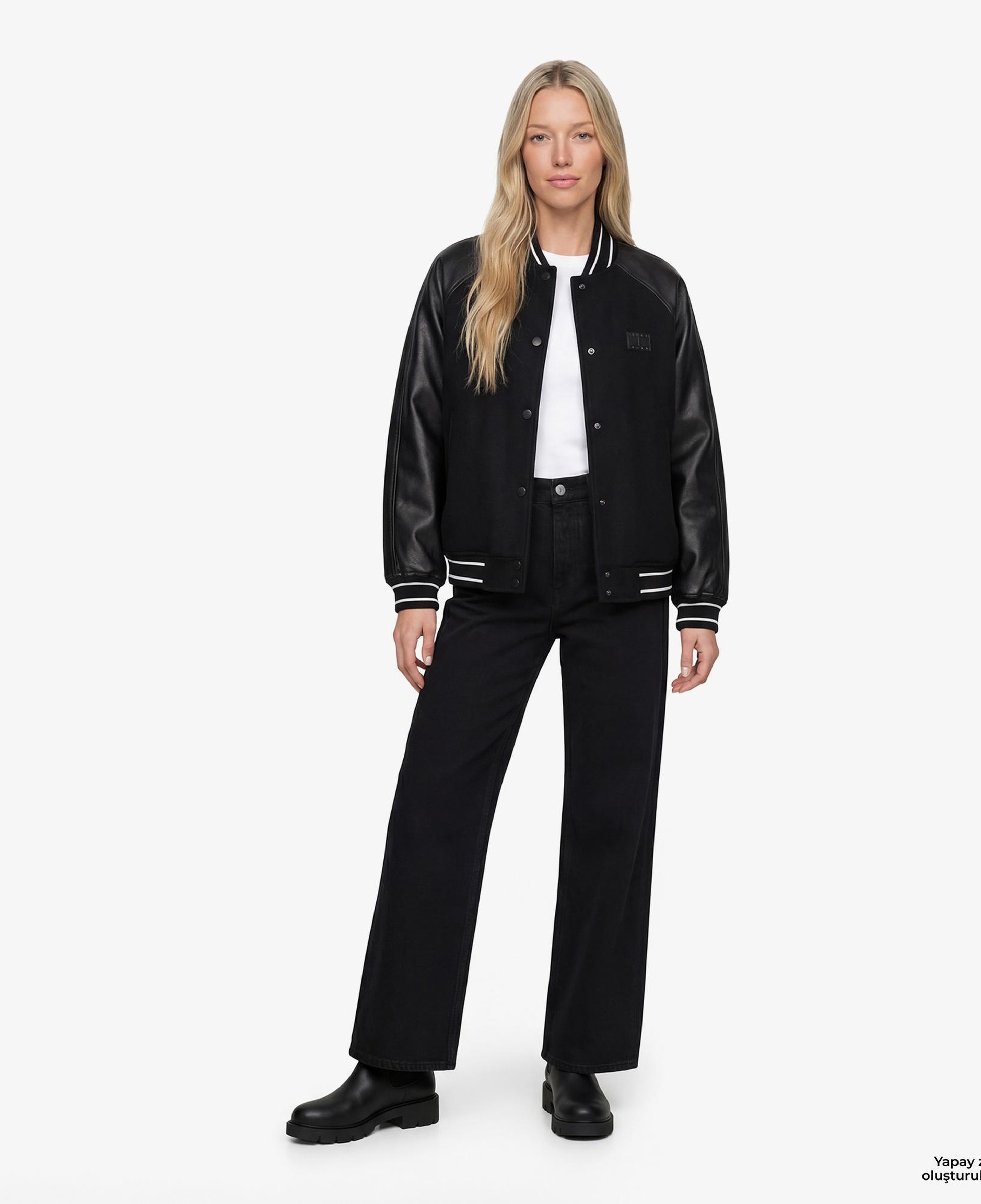 Tommy Hilfiger D3 Kadın Siyah Ceket