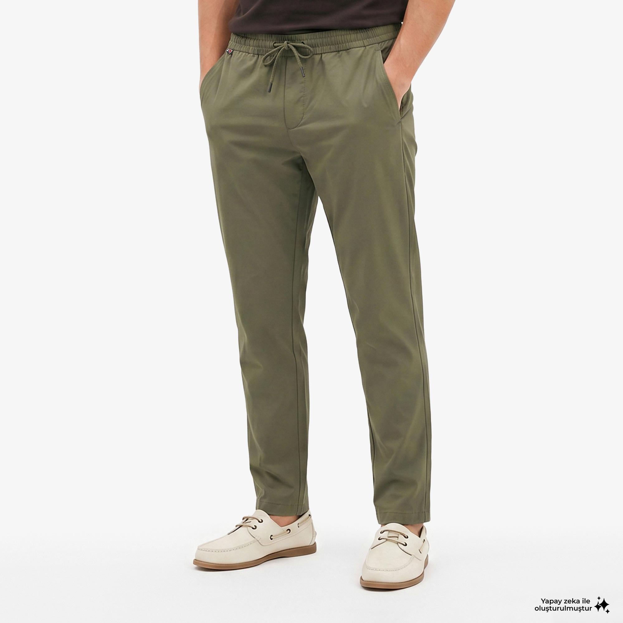 Tommy Hilfiger Seasonal Quality Erkek Yeşil Pantolon