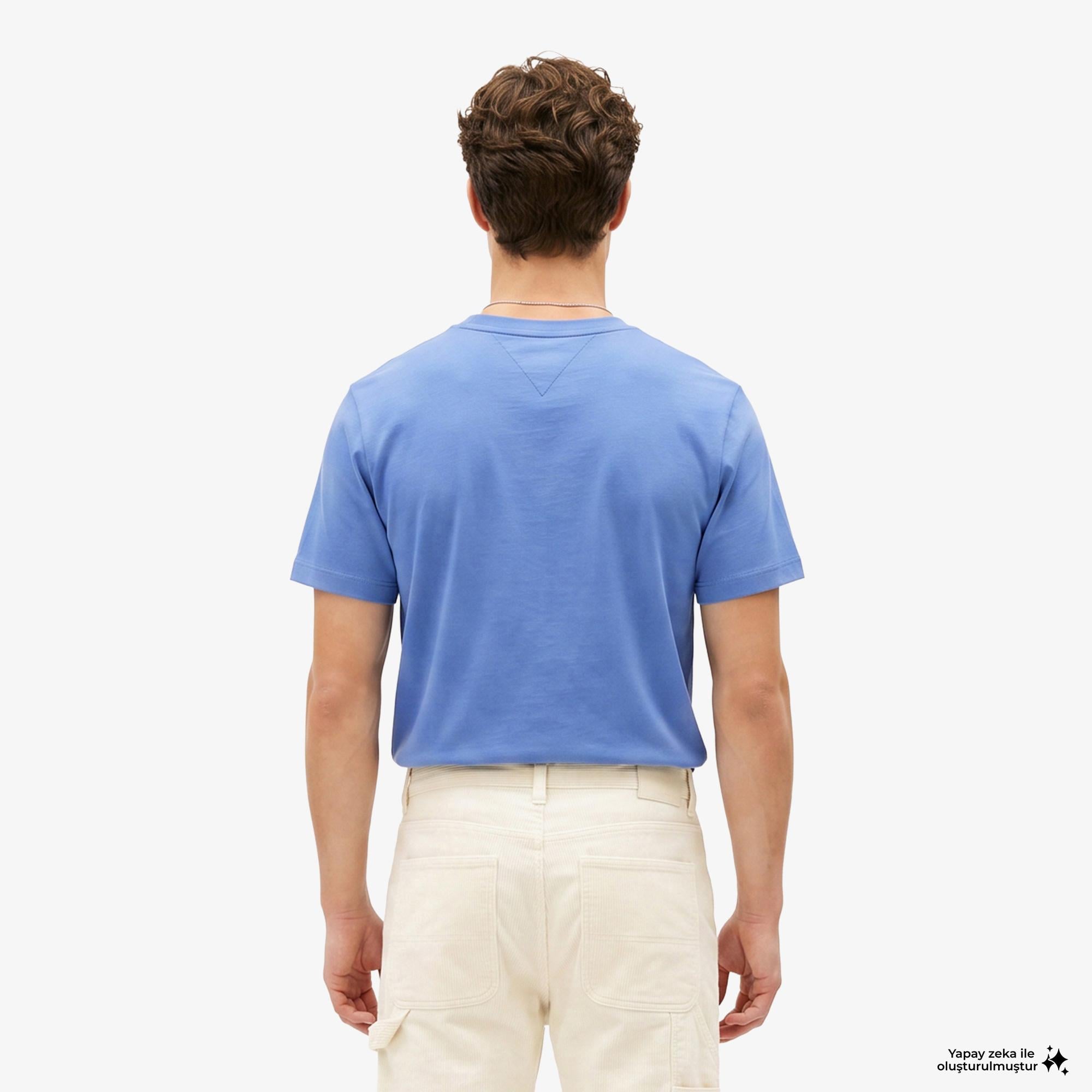 Tommy Hilfiger Swimshop Erkek Mavi T-Shirt