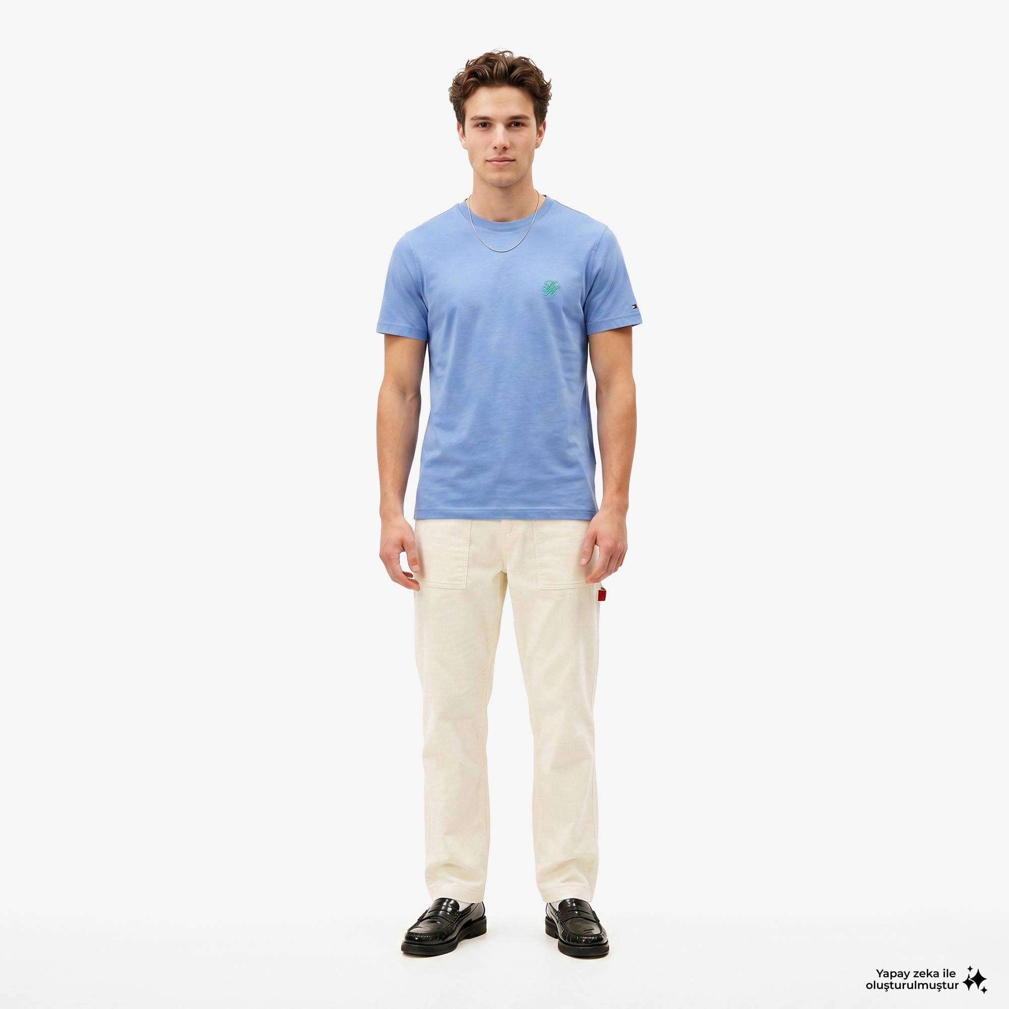 Tommy Hilfiger Swimshop Erkek Mavi T-Shirt
