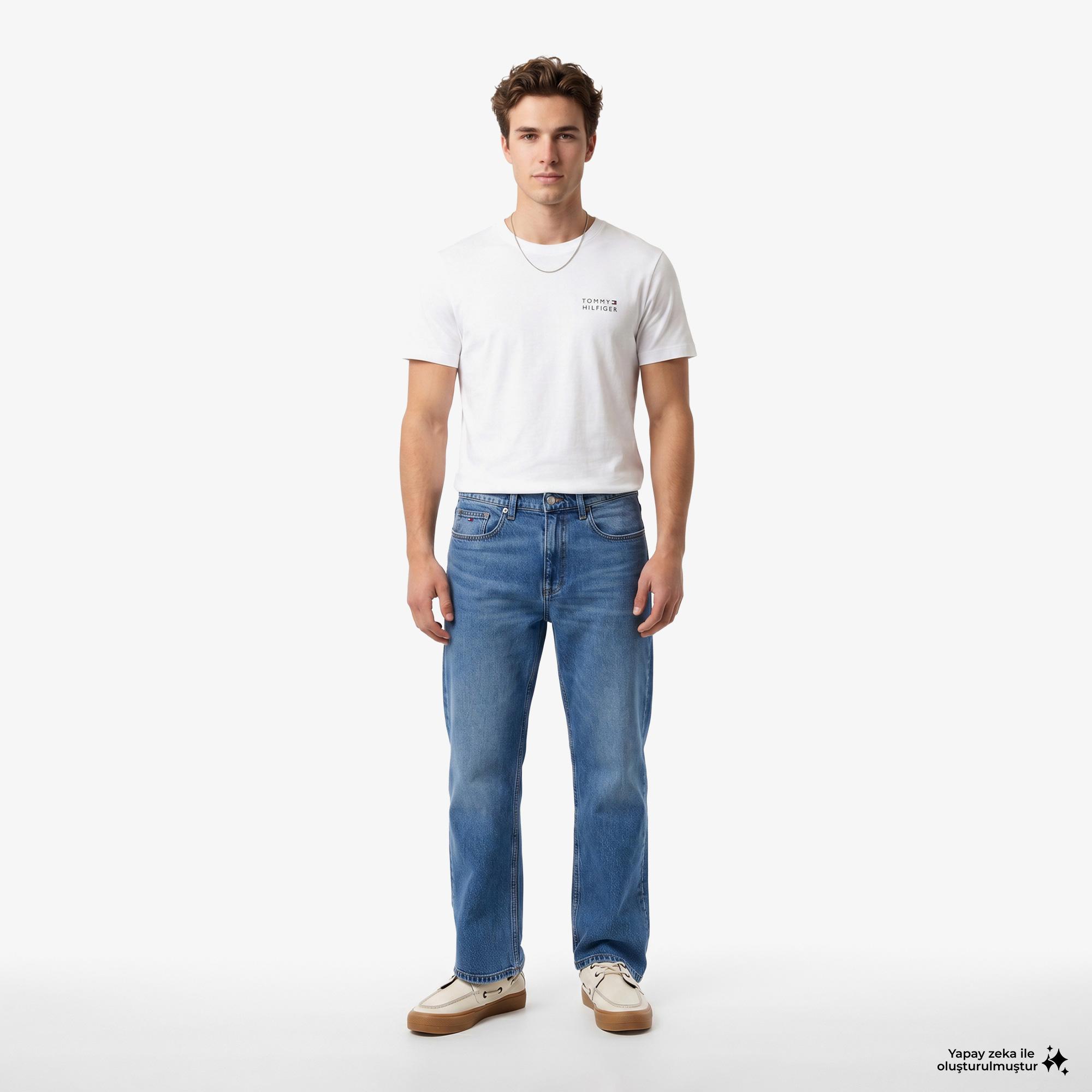 Tommy Hilfiger Brand Love Erkek Beyaz T-Shirt