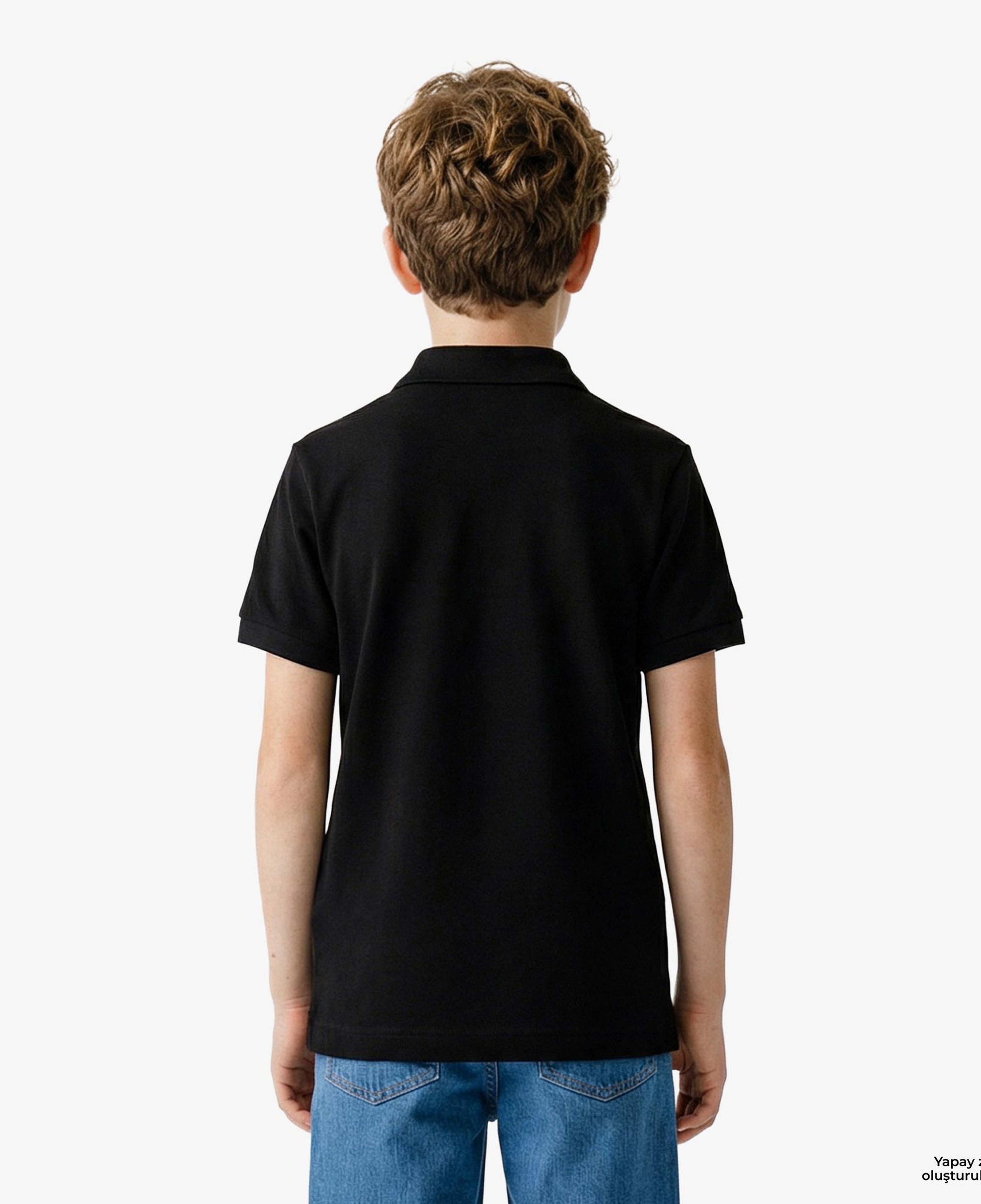 Çocuk Regular Fit Siyah Polo