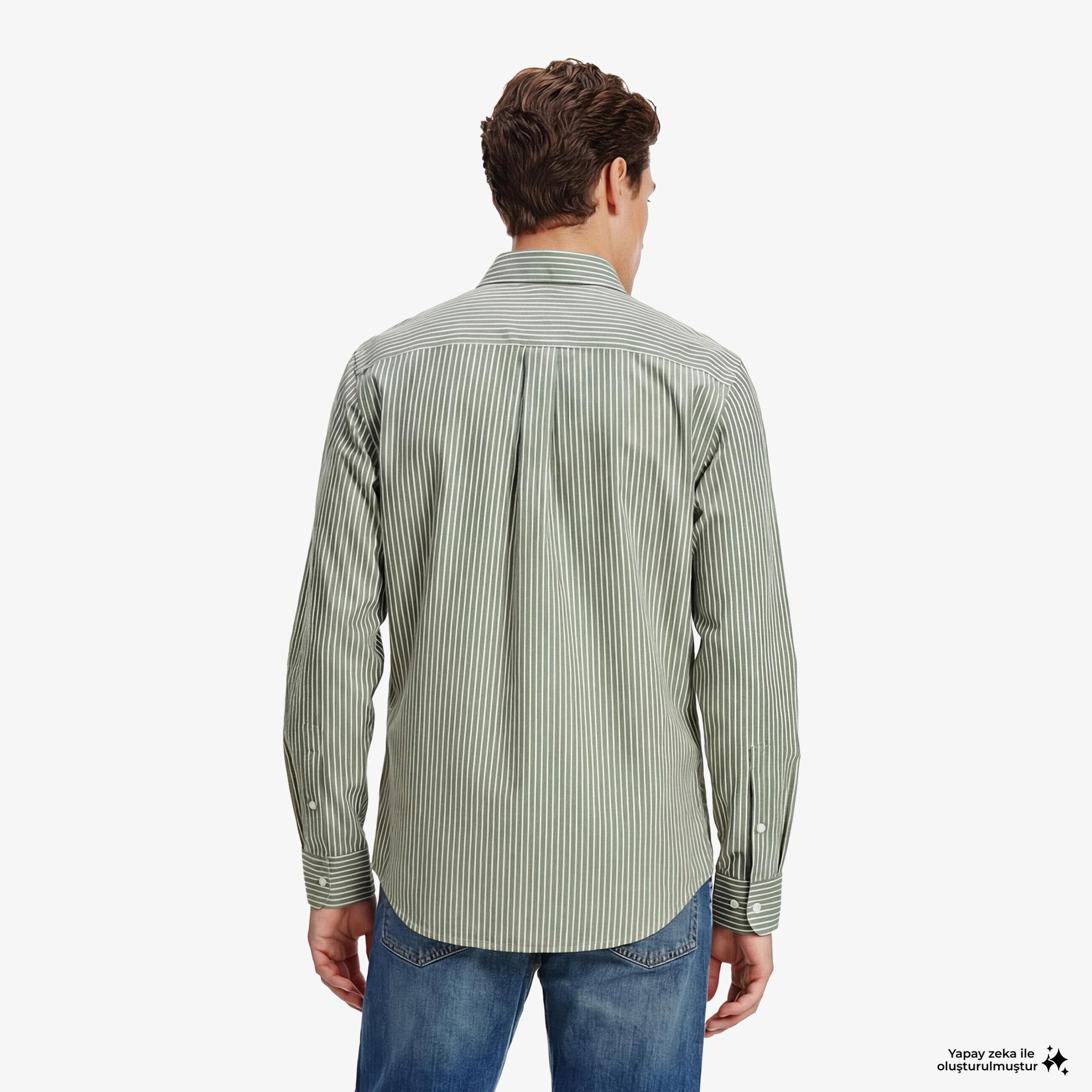 Tommy Hilfiger Core Essentials Erkek Yeşil Gömlek