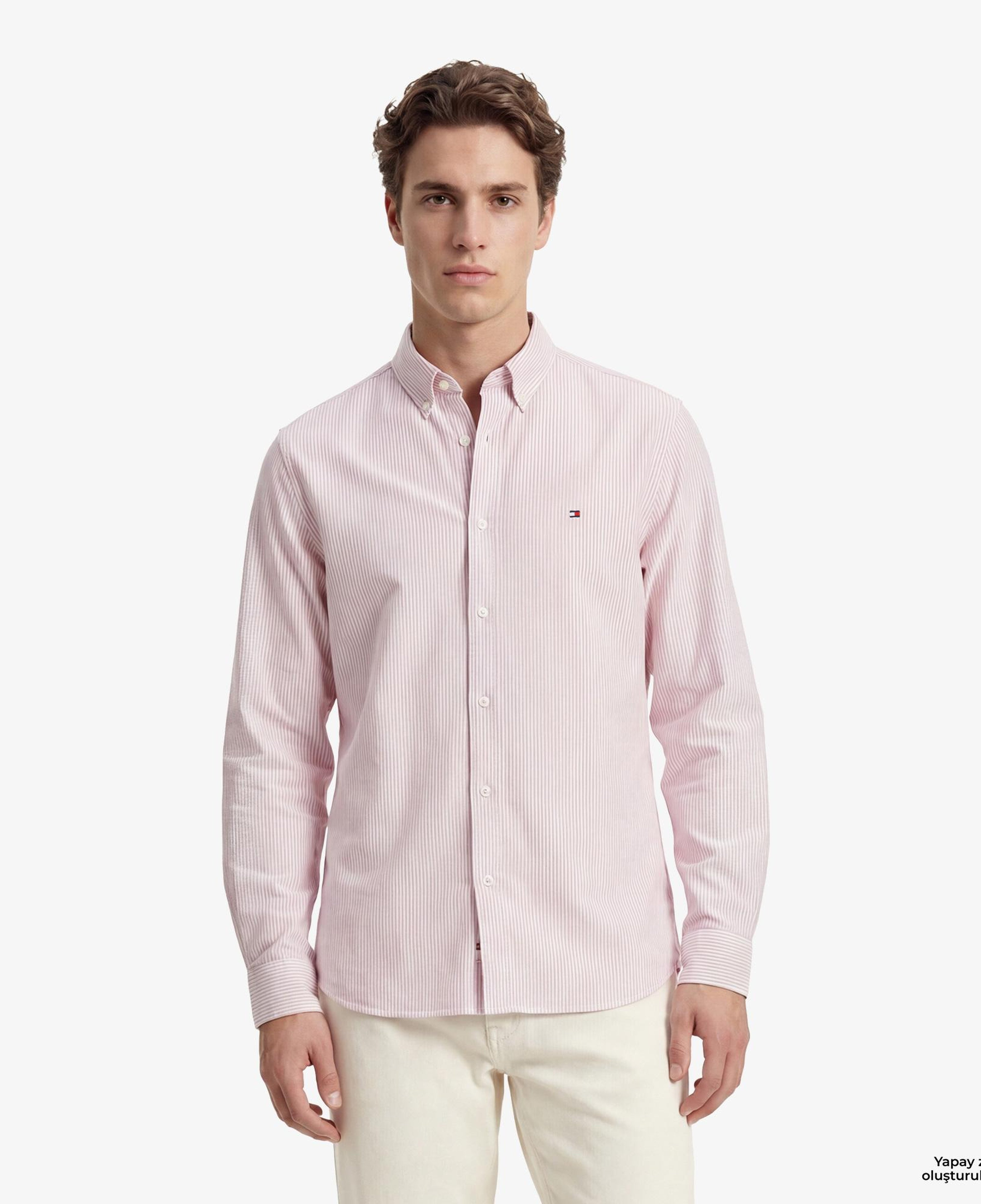 Tommy Hilfiger Core Essentials Erkek Kırmızı Gömlek