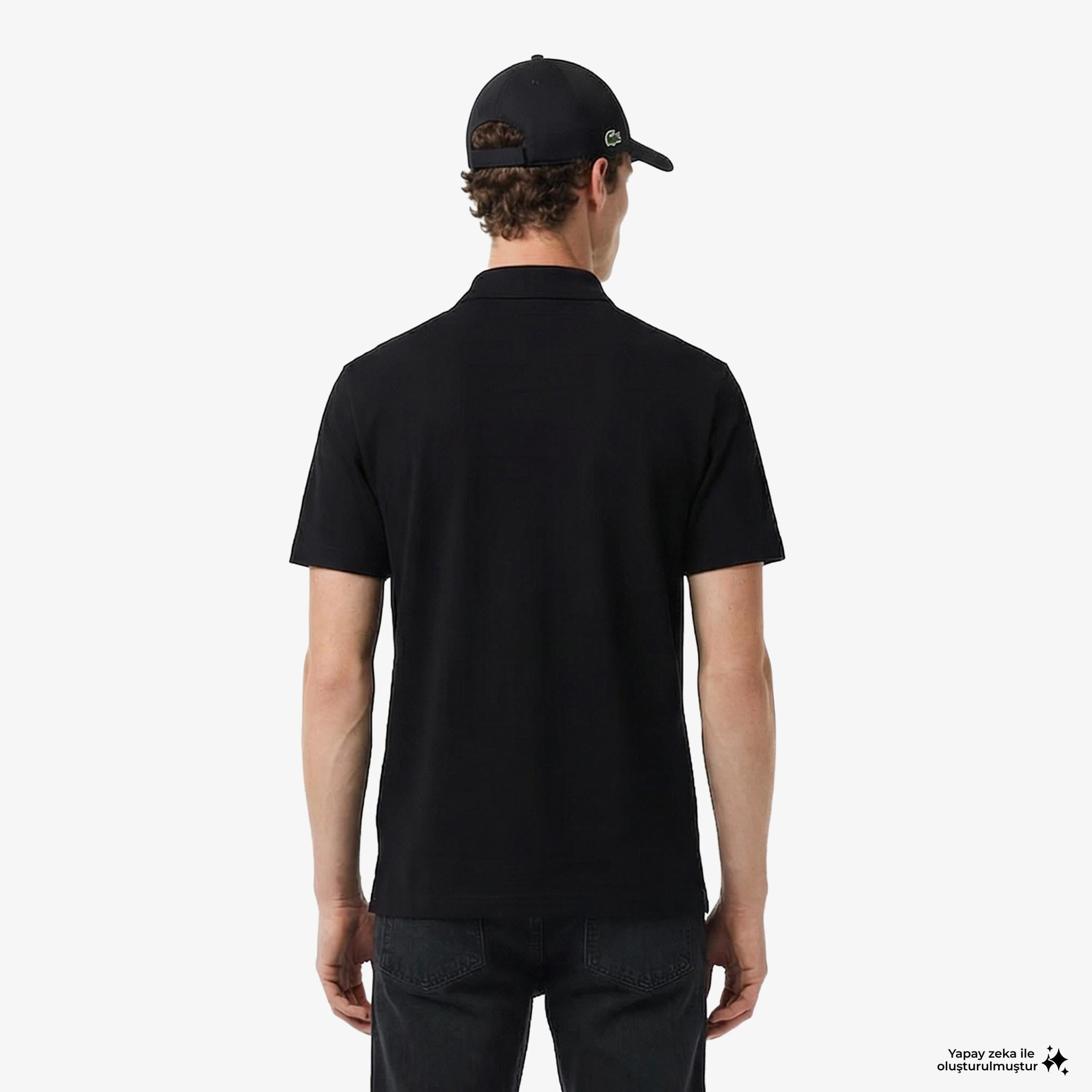 Lacoste Erkek Regular Fit Siyah Polo