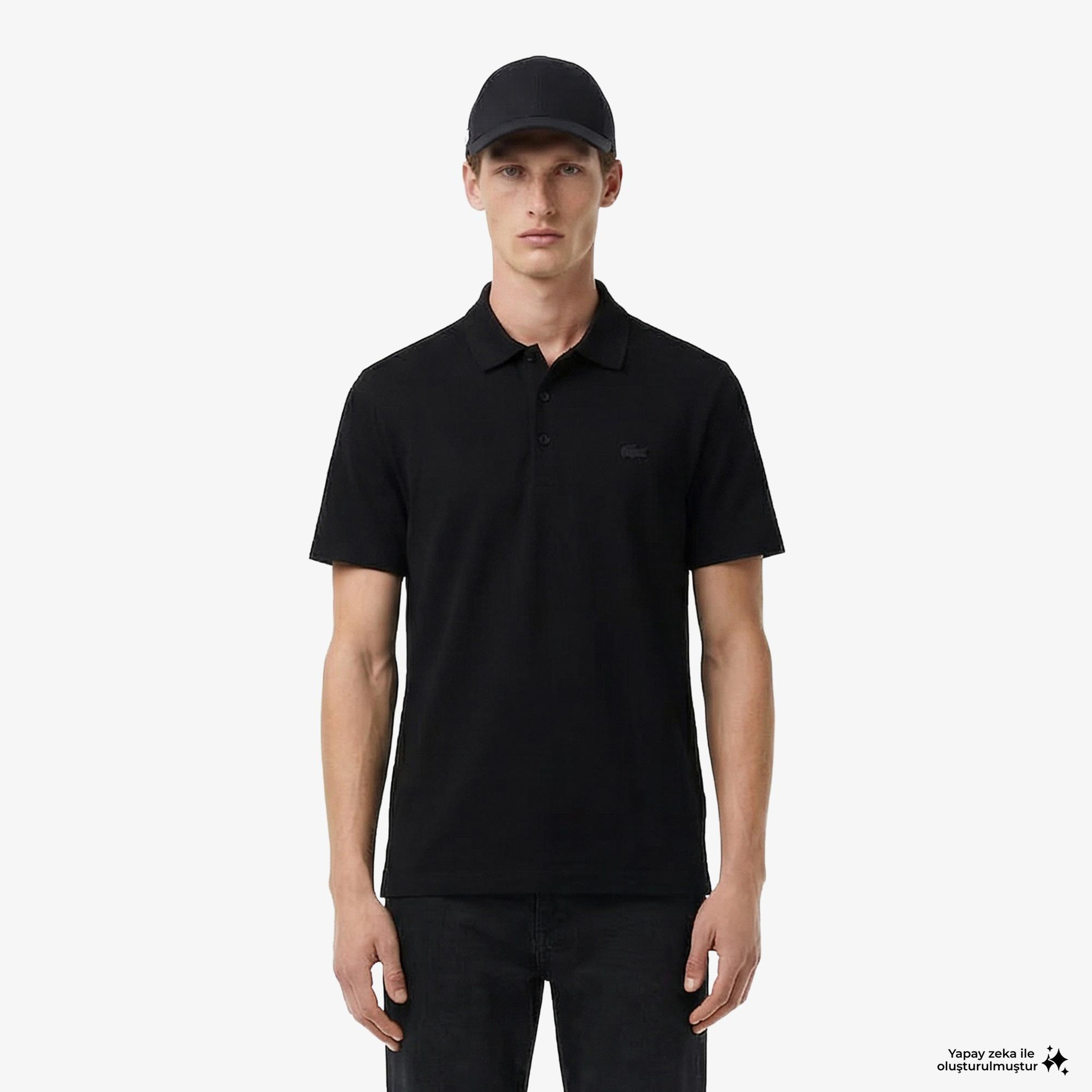 Lacoste Erkek Regular Fit Siyah Polo
