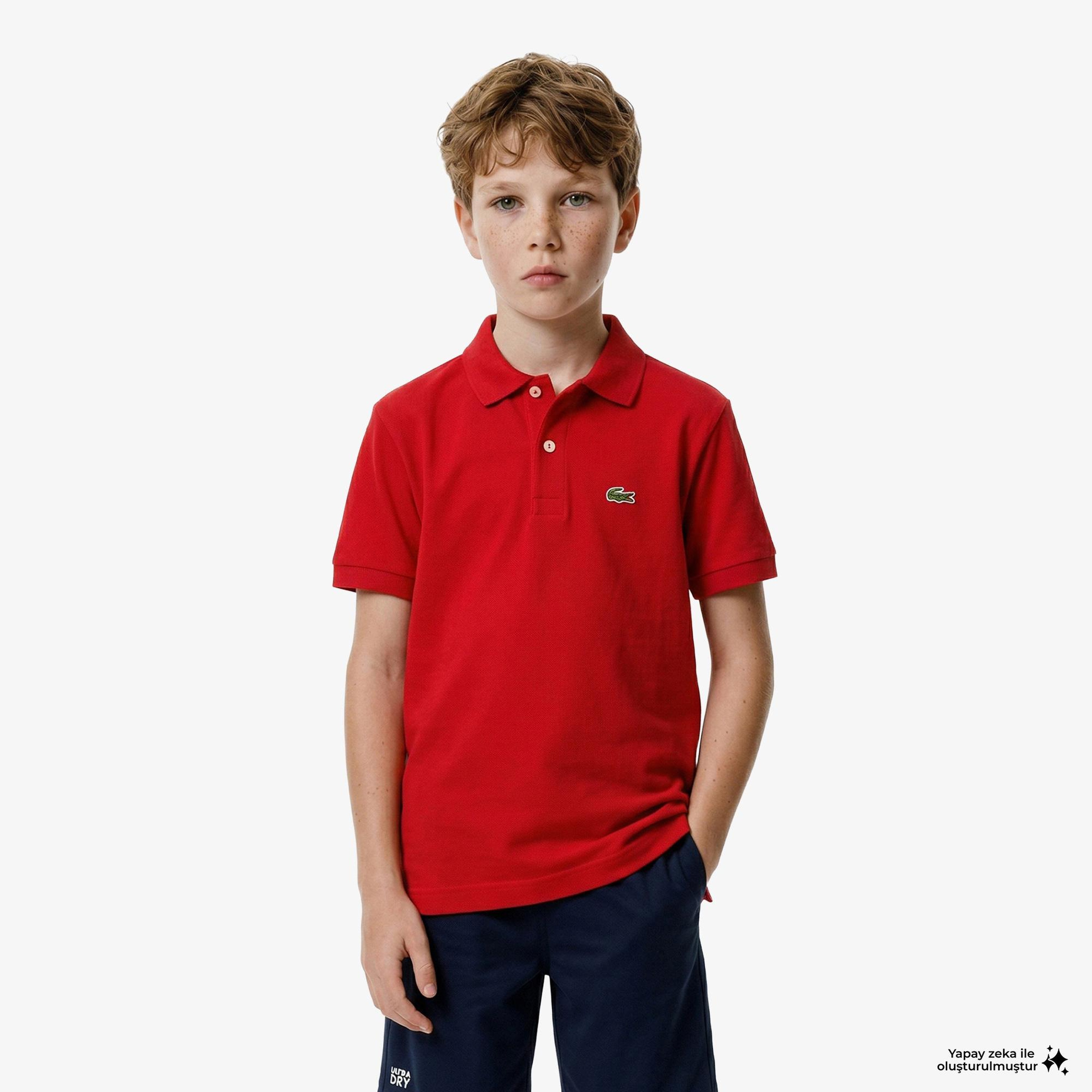 Çocuk Regular Fit Kırmızı Polo