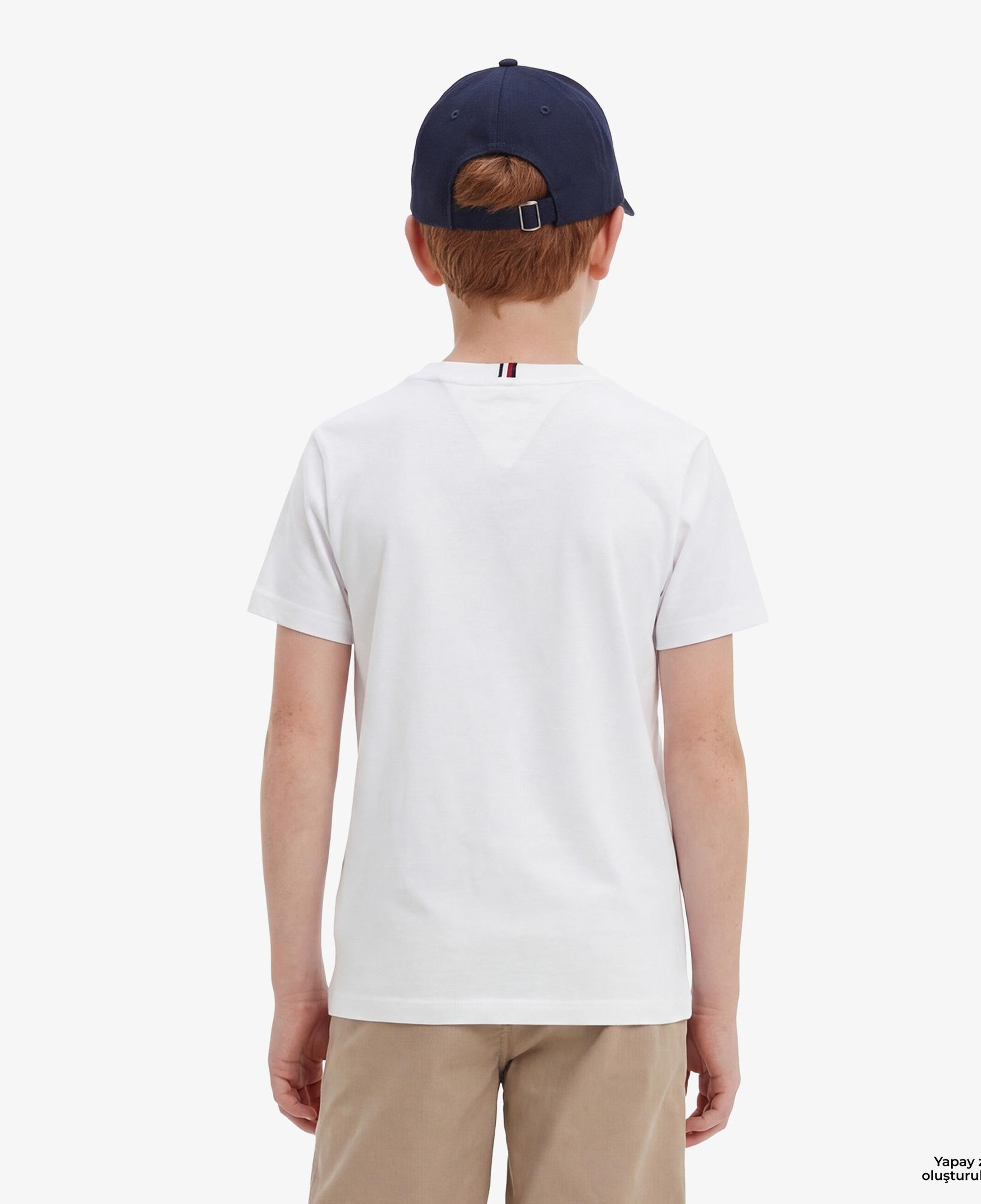 Tommy Hilfiger Monotype Çocuk Beyaz T-Shirt