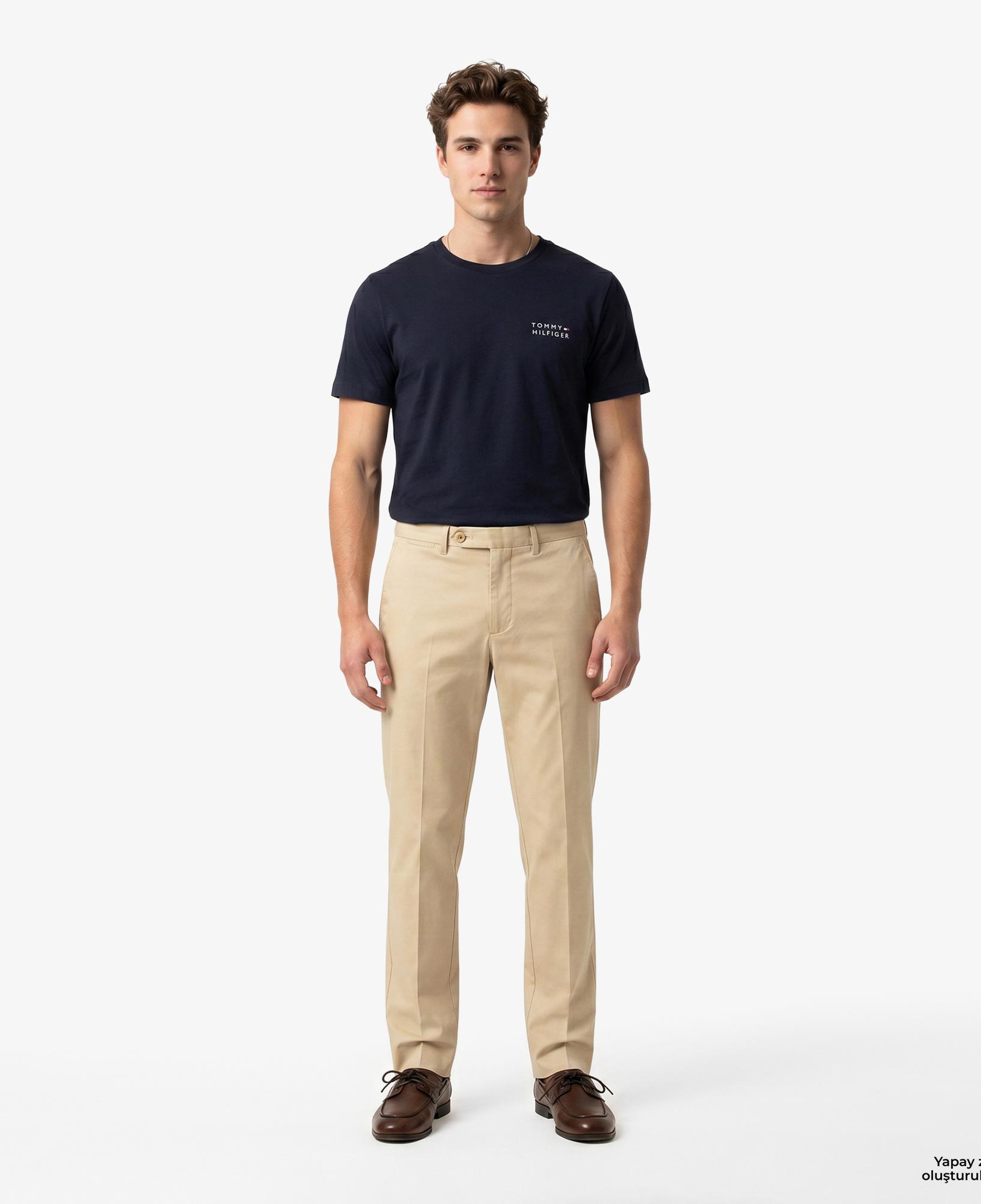 Tommy Hilfiger Brand Love Erkek Lacivert T-Shirt