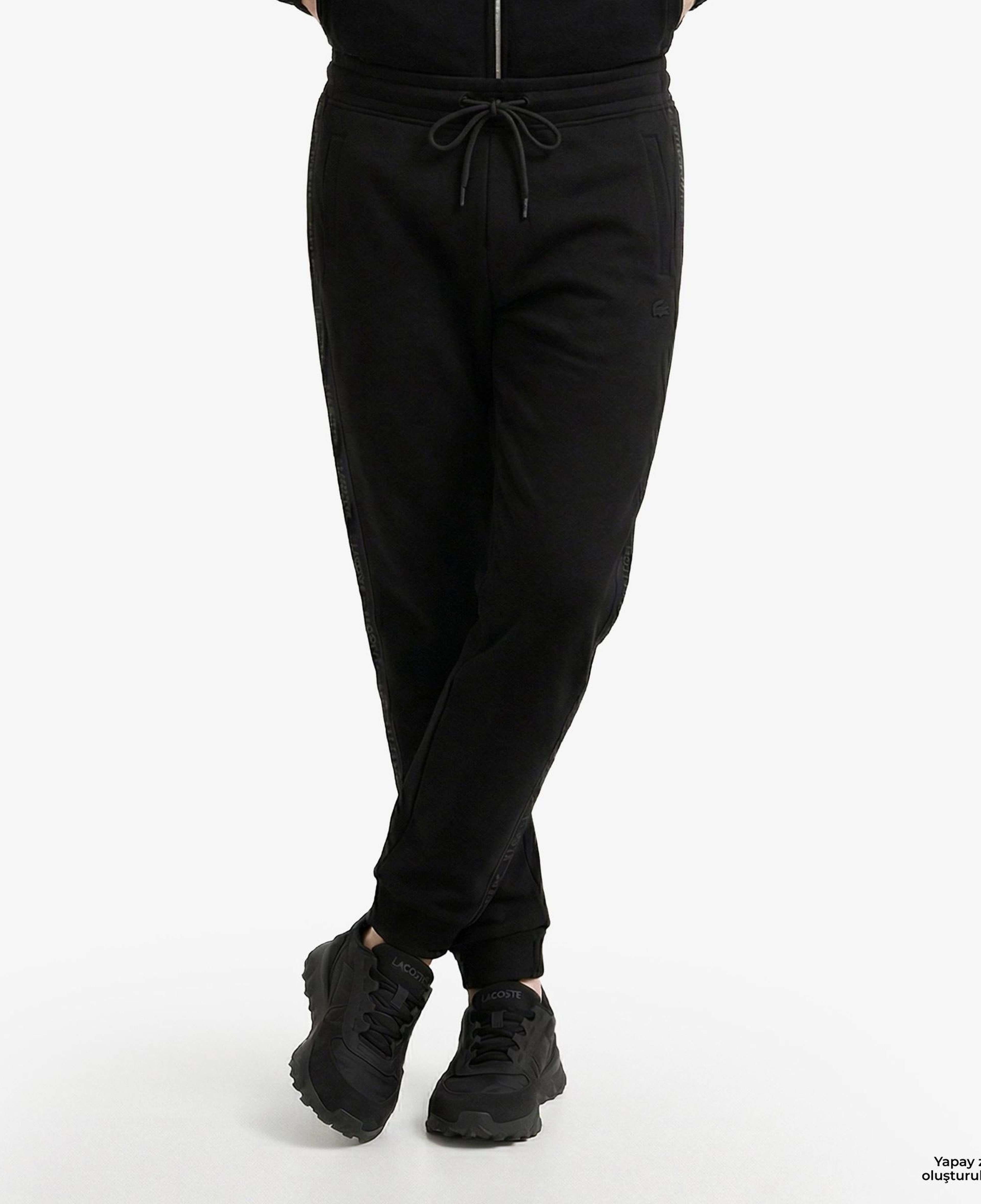 Erkek Relaxed Fit Siyah Eşofman Altı
