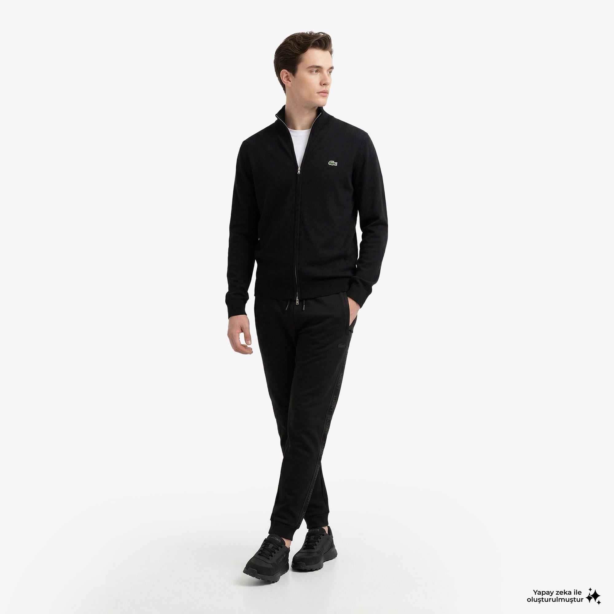 Erkek Relaxed Fit Siyah Eşofman Altı