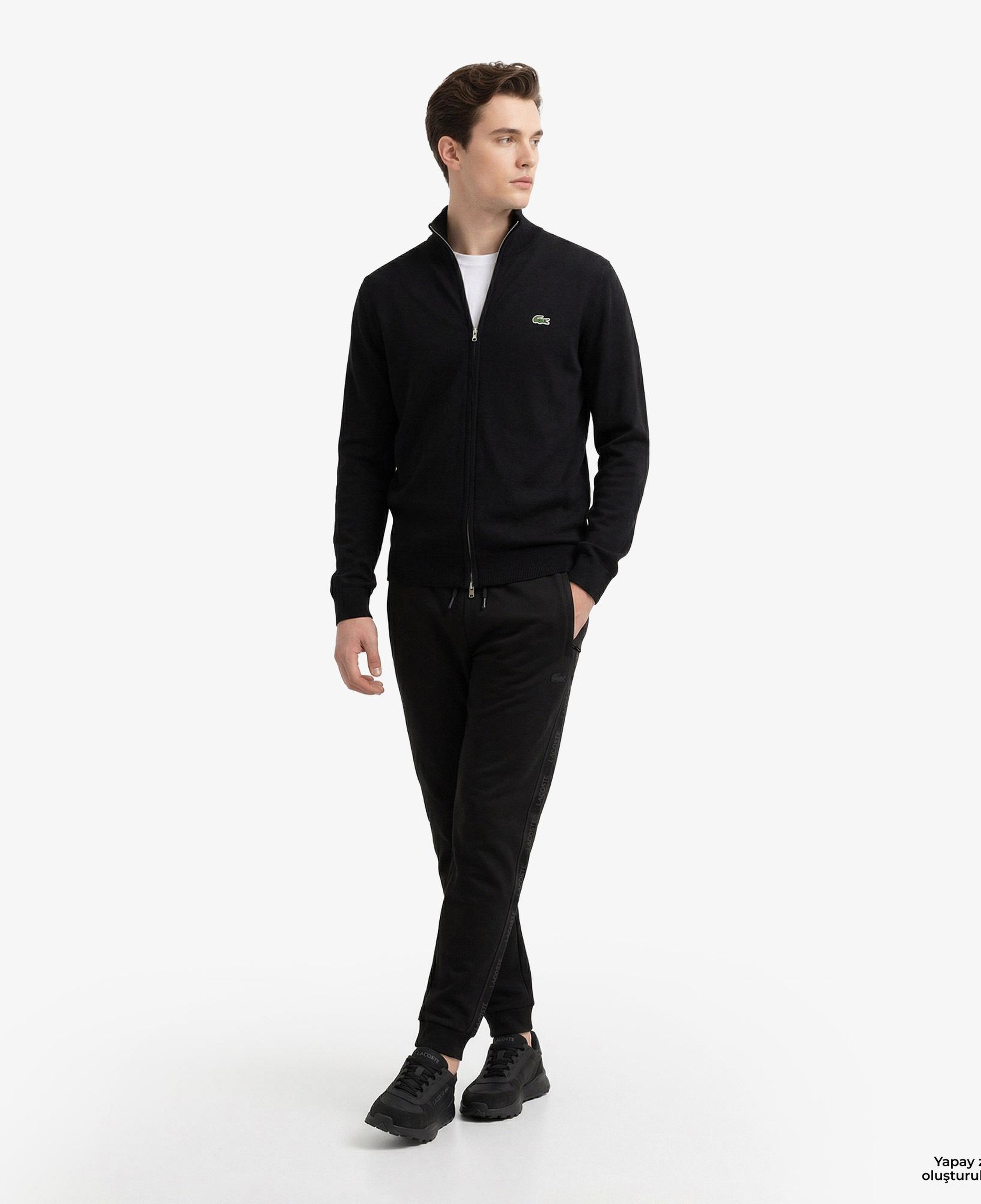 Erkek Relaxed Fit Siyah Eşofman Altı