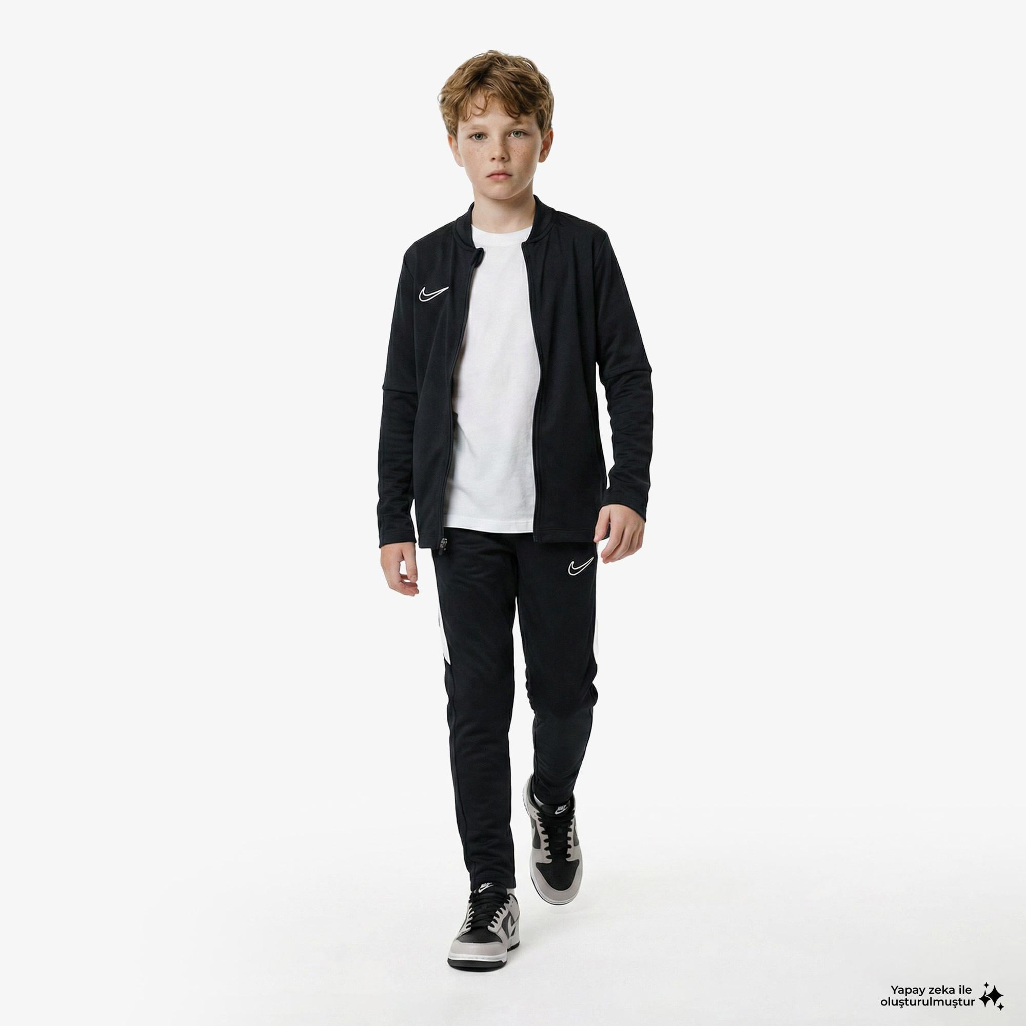 Nike Df Acd25 Track Suit K -Pd Çocuk Beyaz Eşofman Takımı