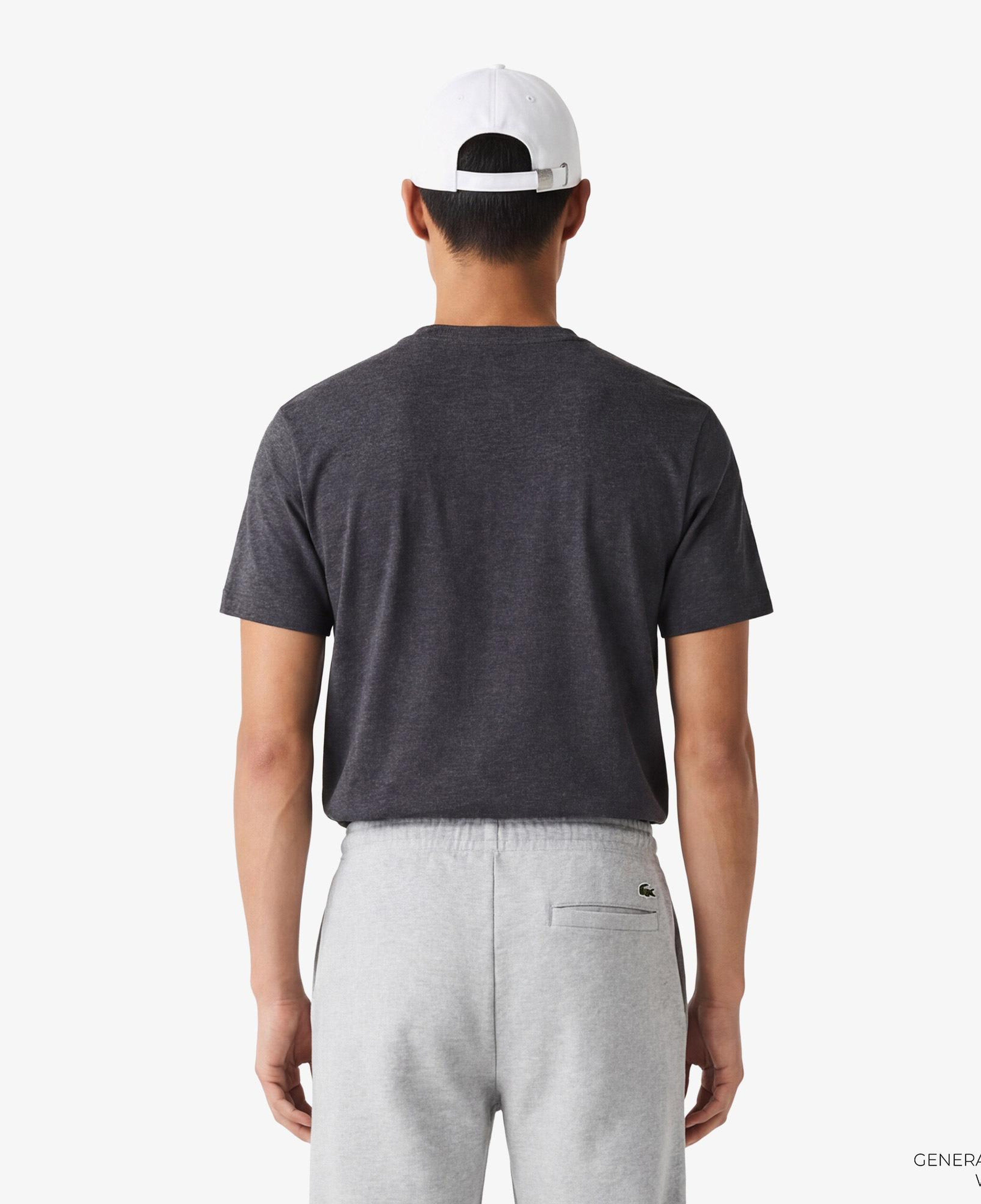 Erkek Regular Fit Bisiklet Yaka Koyu Gri T-Shirt