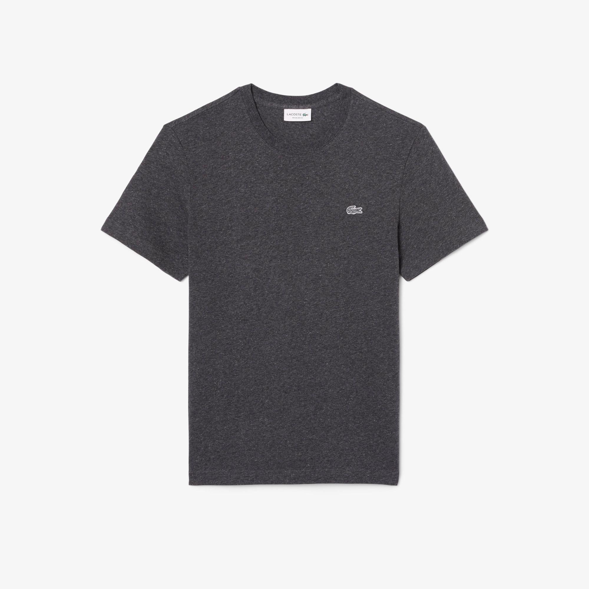 Erkek Regular Fit Bisiklet Yaka Koyu Gri T-Shirt