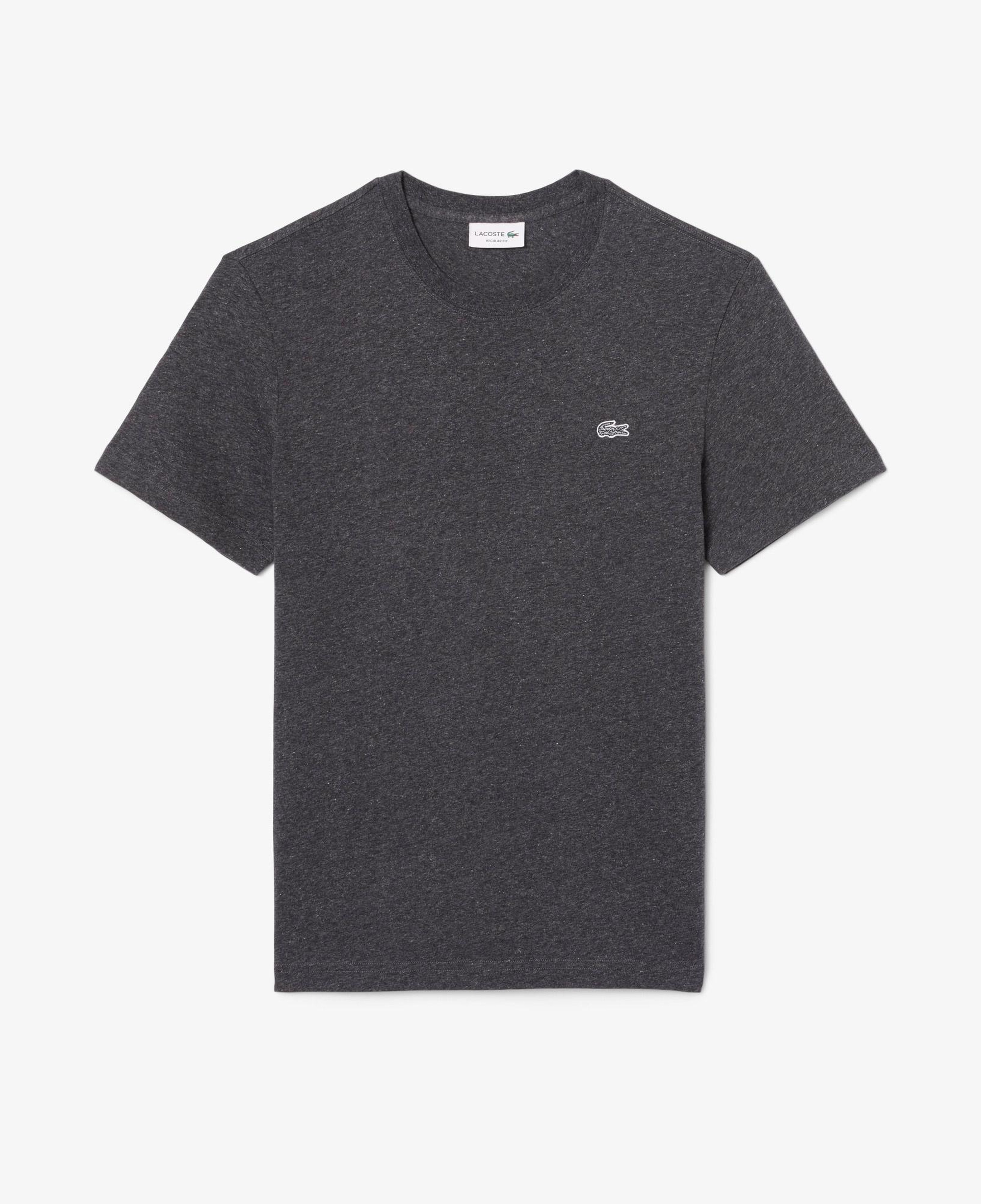 Erkek Regular Fit Bisiklet Yaka Koyu Gri T-Shirt
