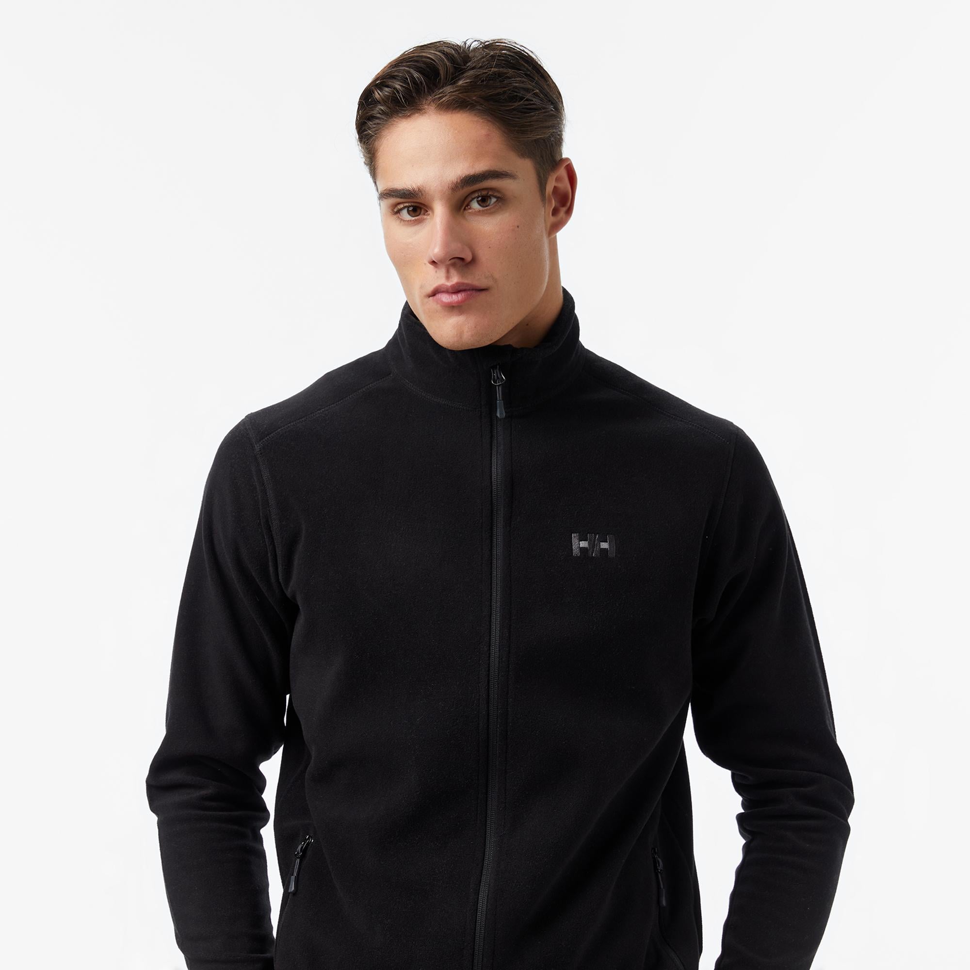 Helly Hansen Fullzip Erkek Siyah Outdoor Polar Mont