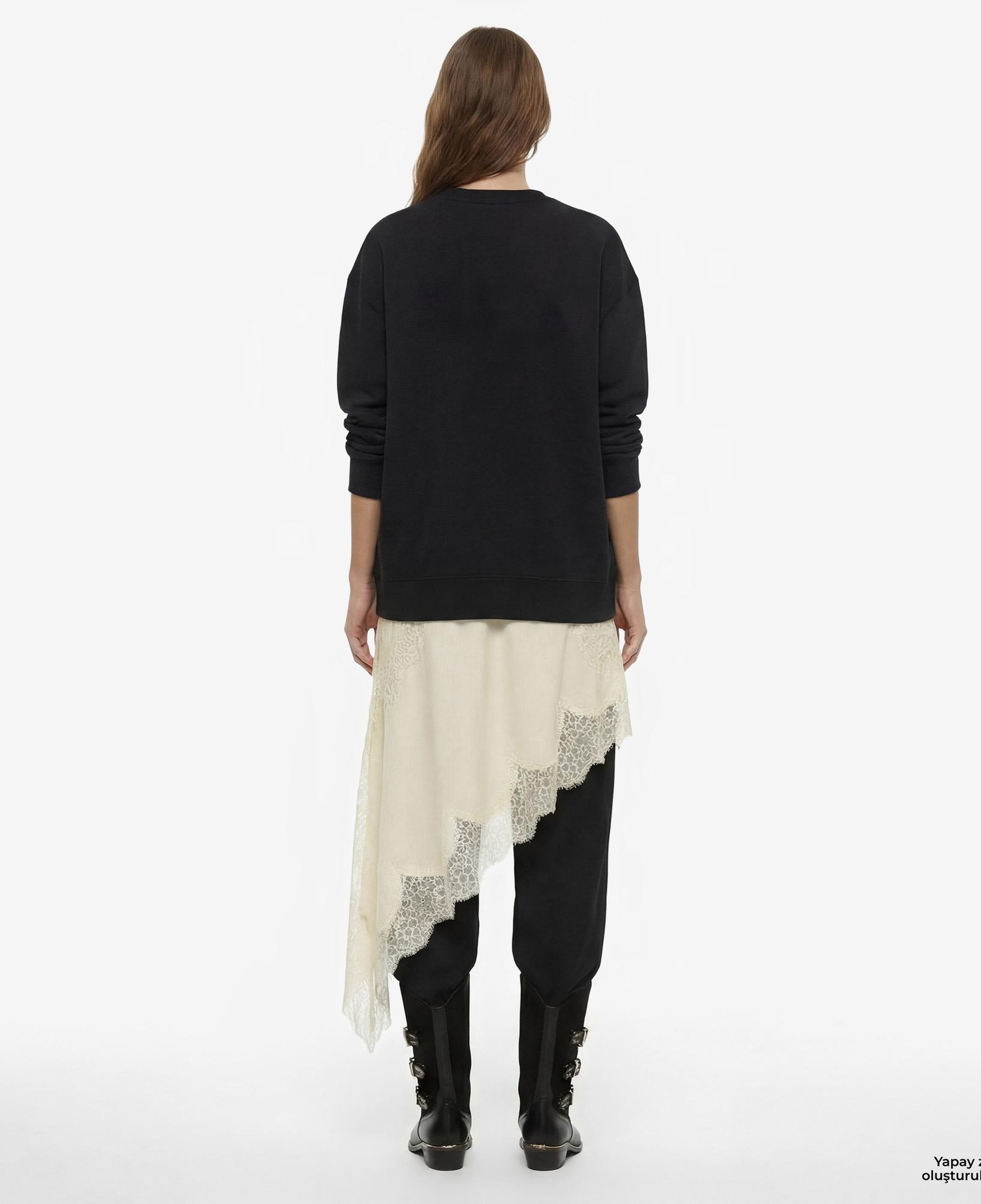 FashFed Unisex Siyah Sweatshirt